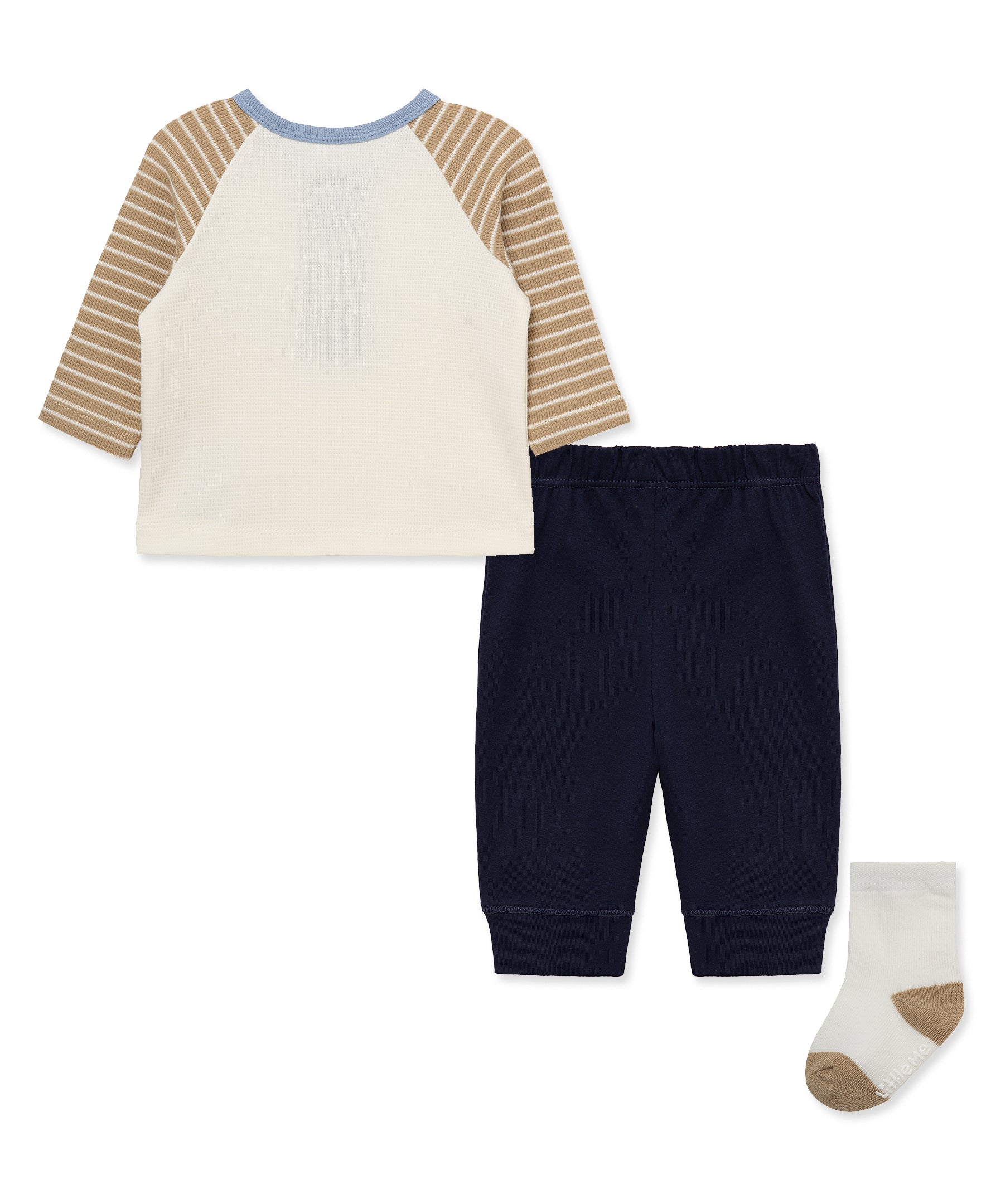 Bear Jogger & Sock Set (3M-12M) - Little Me