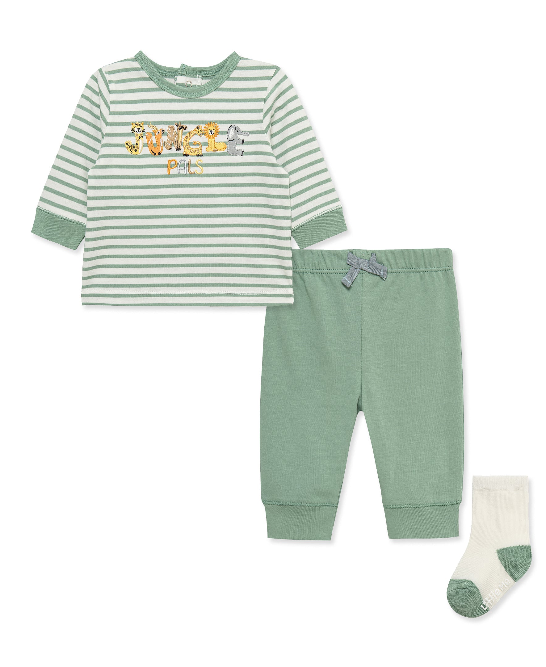 Jungle Jogger & Sock Set (12M-24M) - Little Me