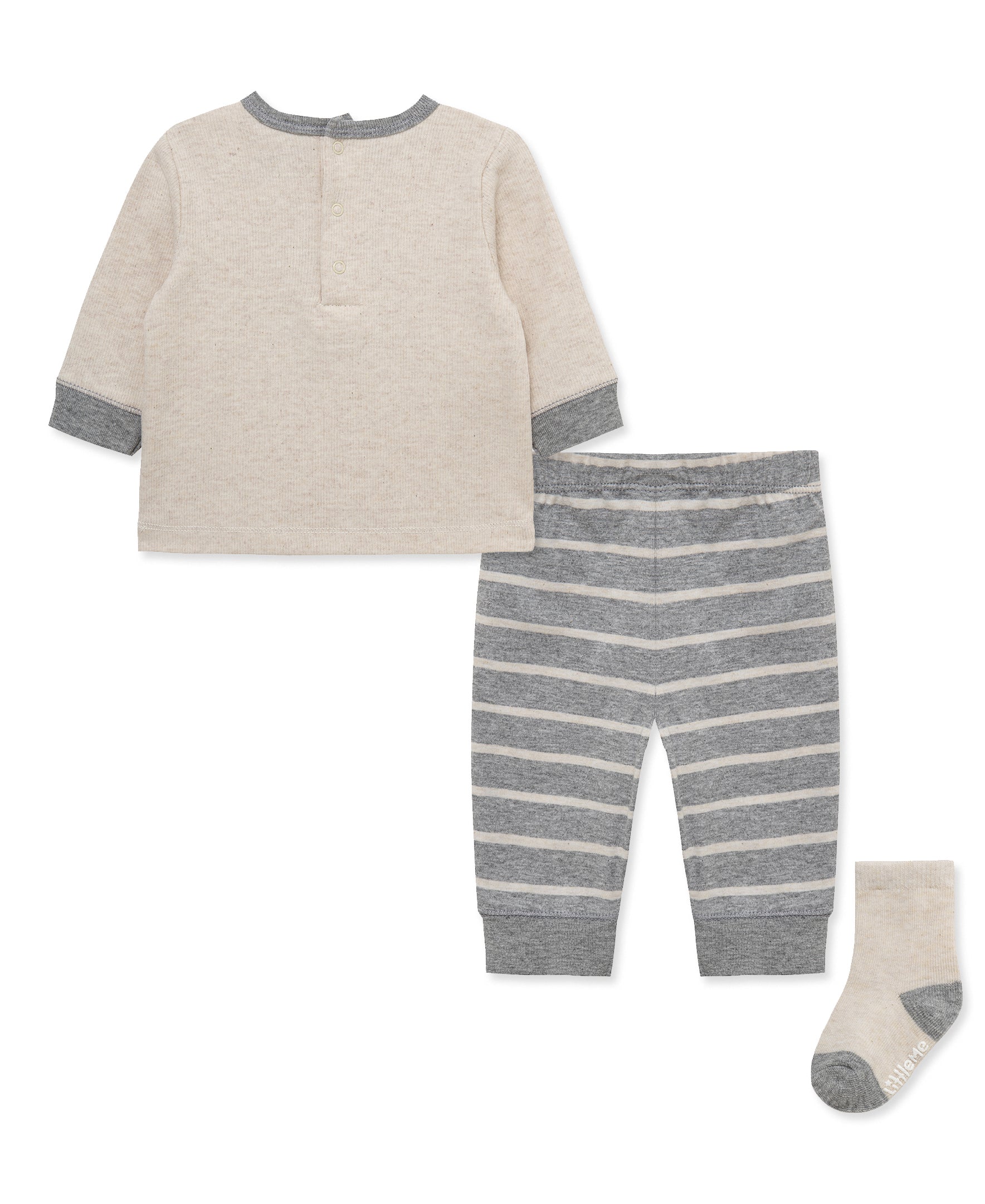 Cabin Jogger & Sock Set (3M-12M) - Little Me