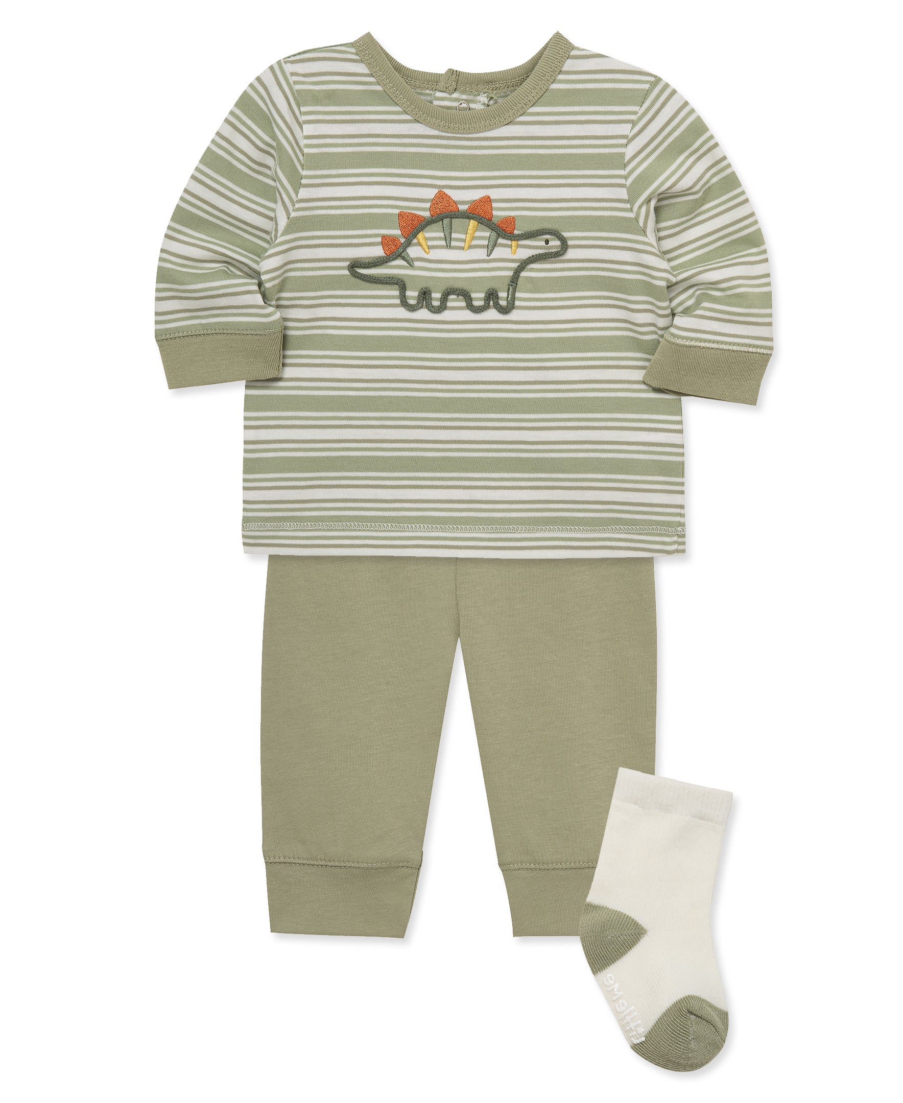 Dino Jogger & Sock Set (3M-12M) - Little Me