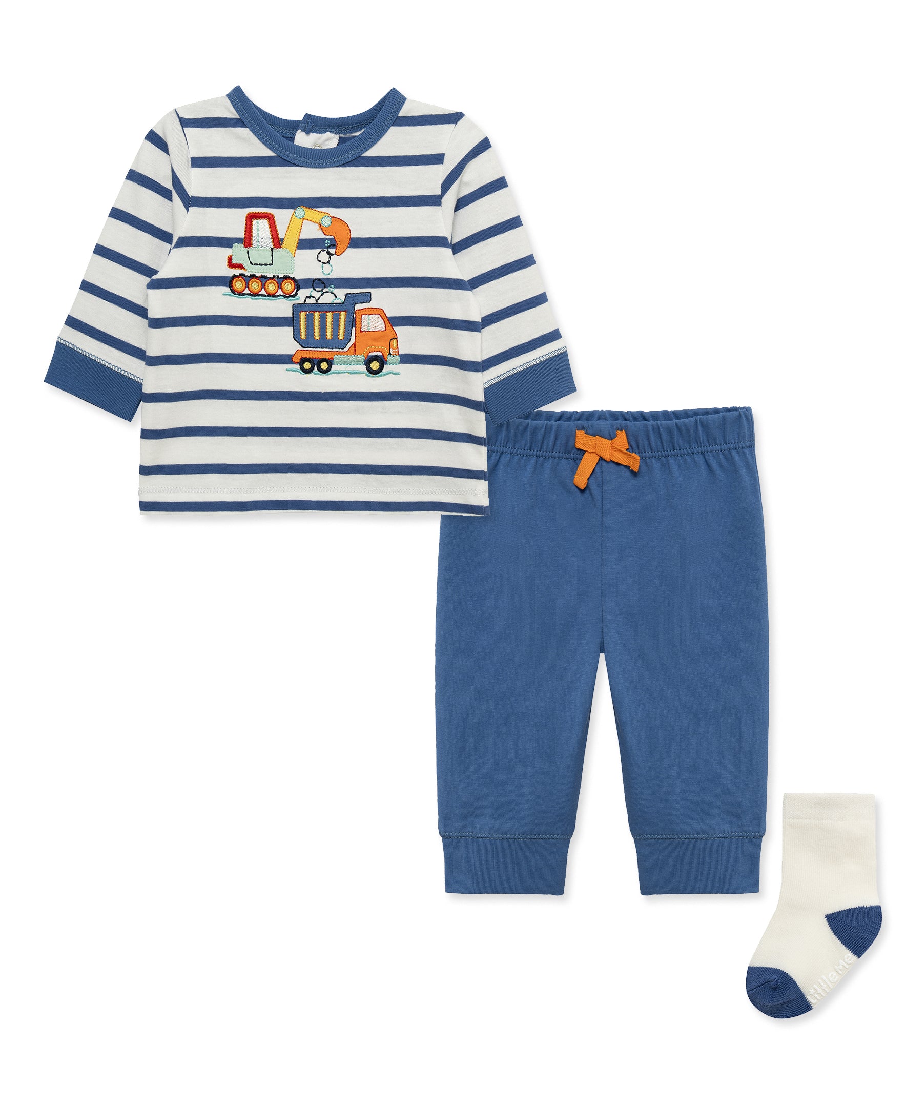 Trucks Jogger & Sock Set (3M-12M) - Little Me