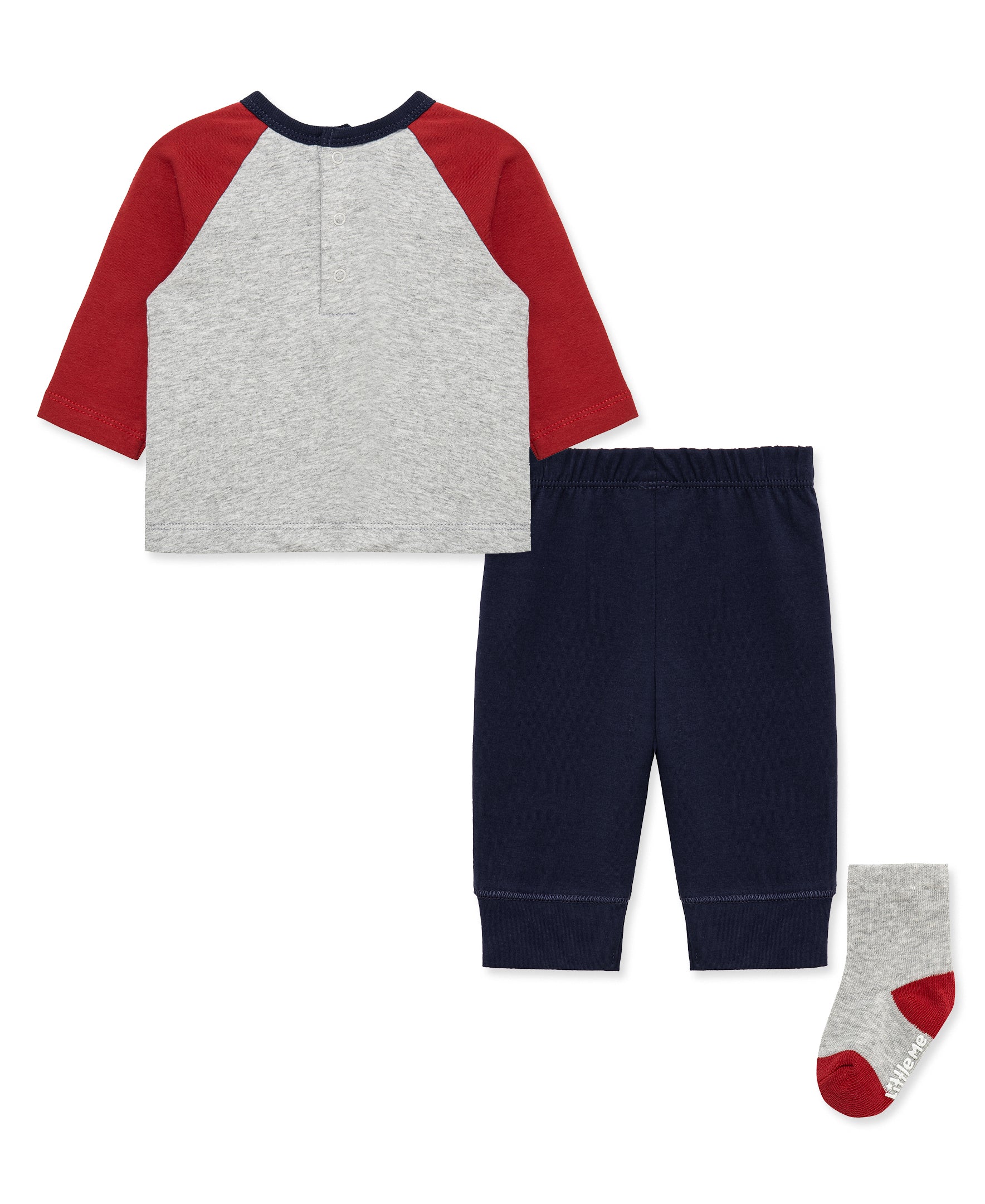 Football Jogger & Sock Set (3M-12M) - Little Me