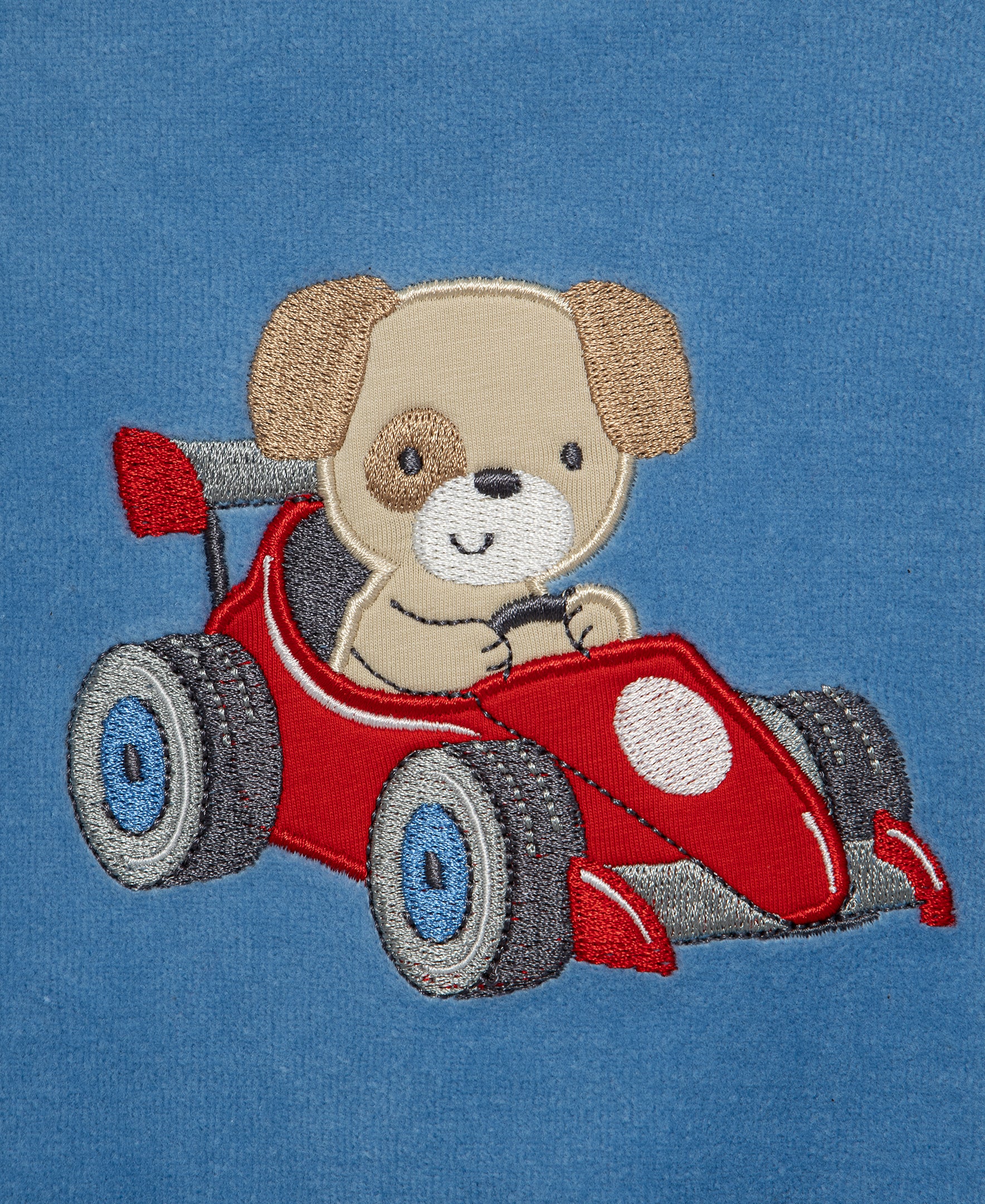 Racing Puppy Velour Pant Set (3M-12M) - Little Me