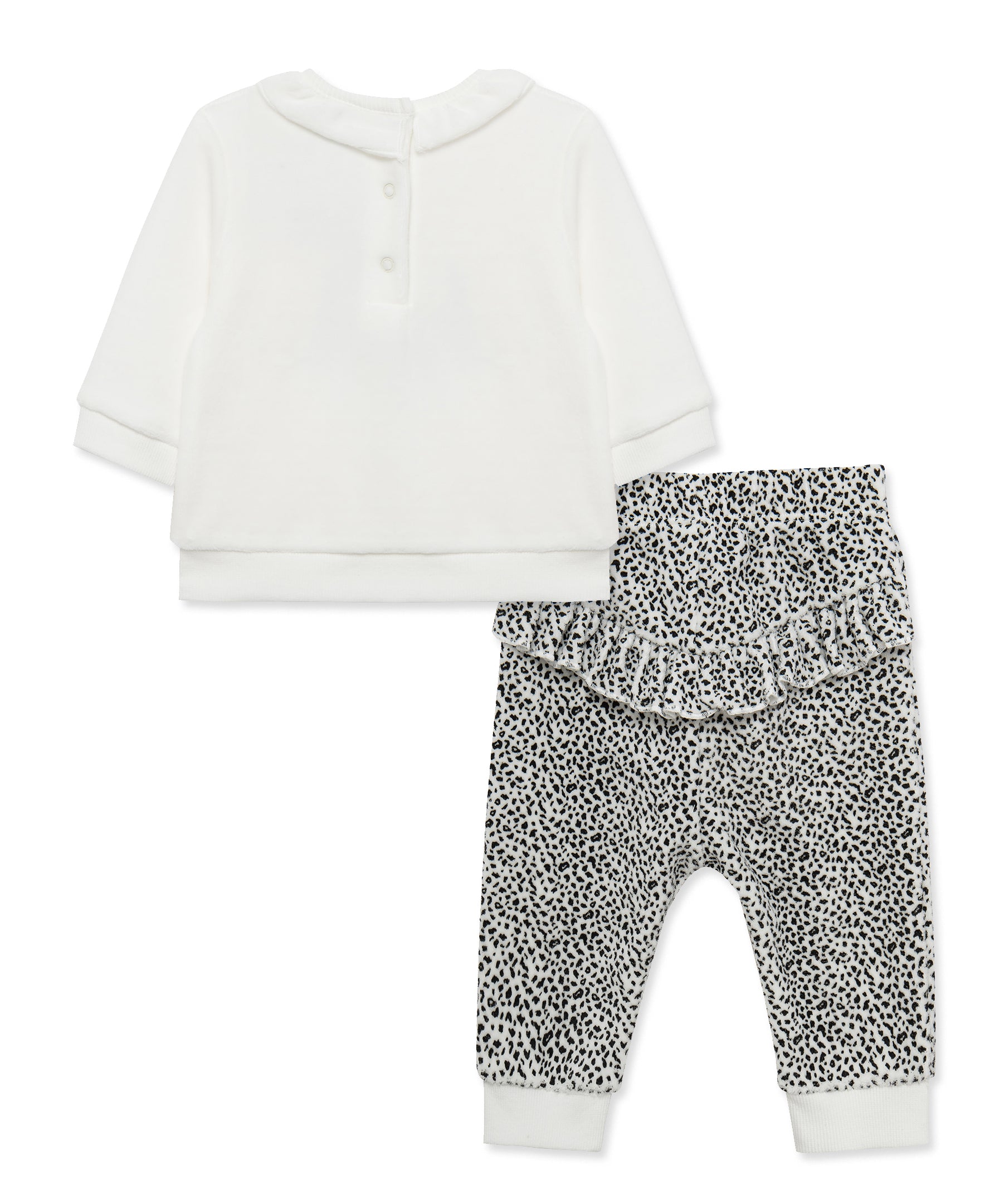 Geo Love Velour Pant Set (3M-12M) - Little Me