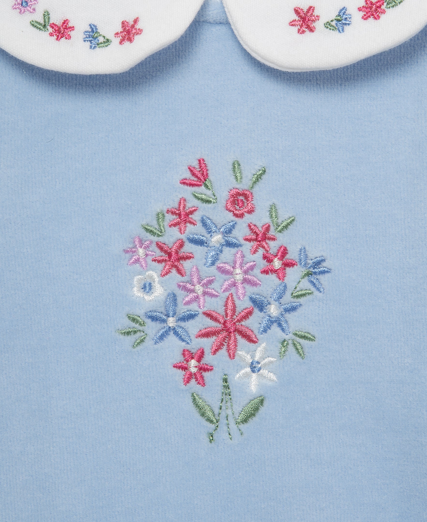 Bouquet Velour Pant Set (3M-12M) - Little Me