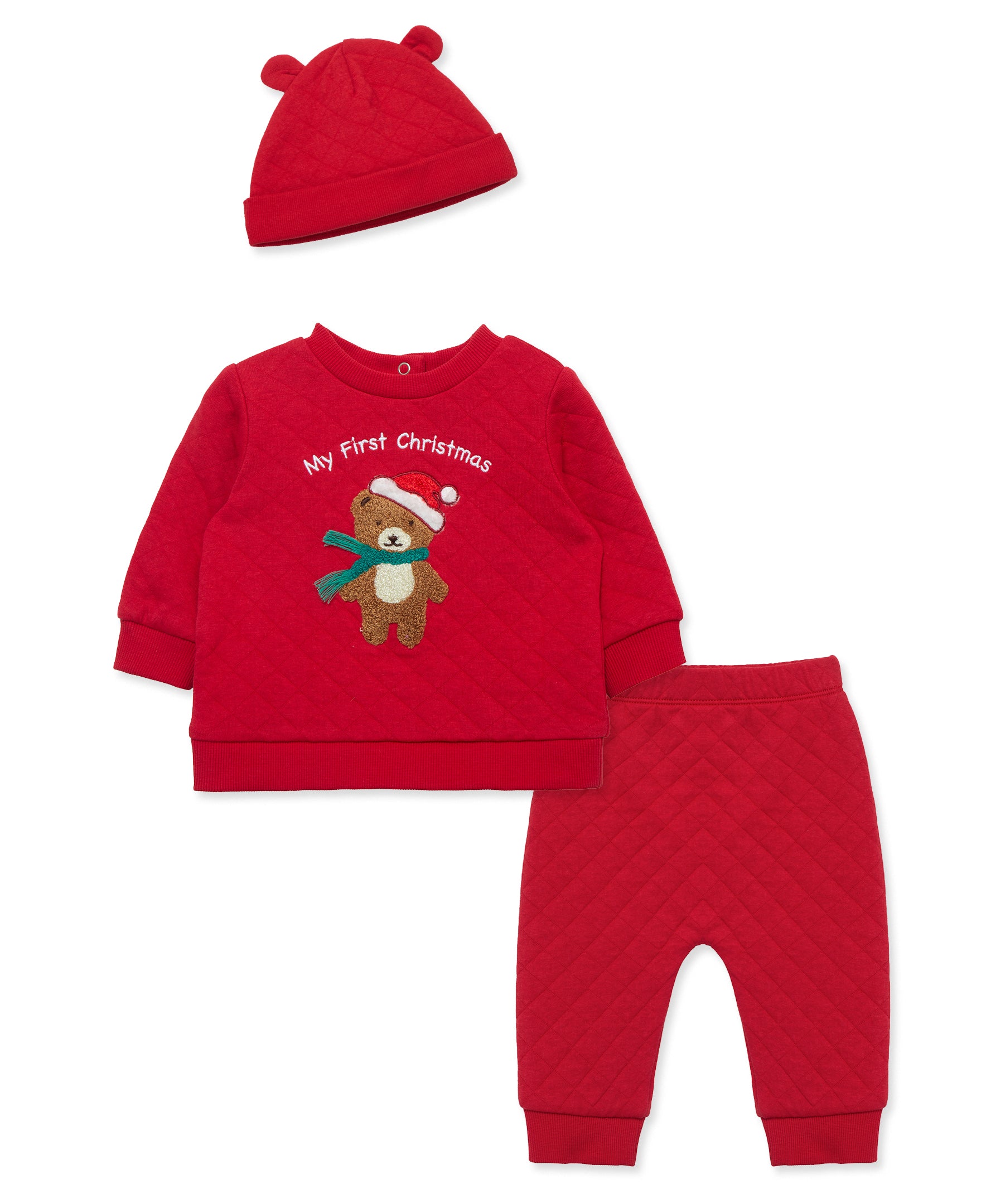 Holiday Bear Set (3M-12M) - Little Me