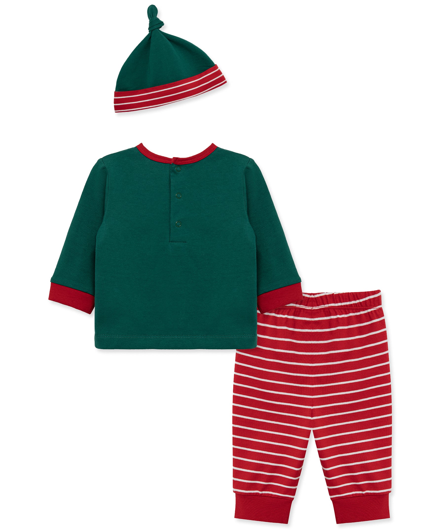 Santa Bear Jogger Set (3M-12M) - Little Me
