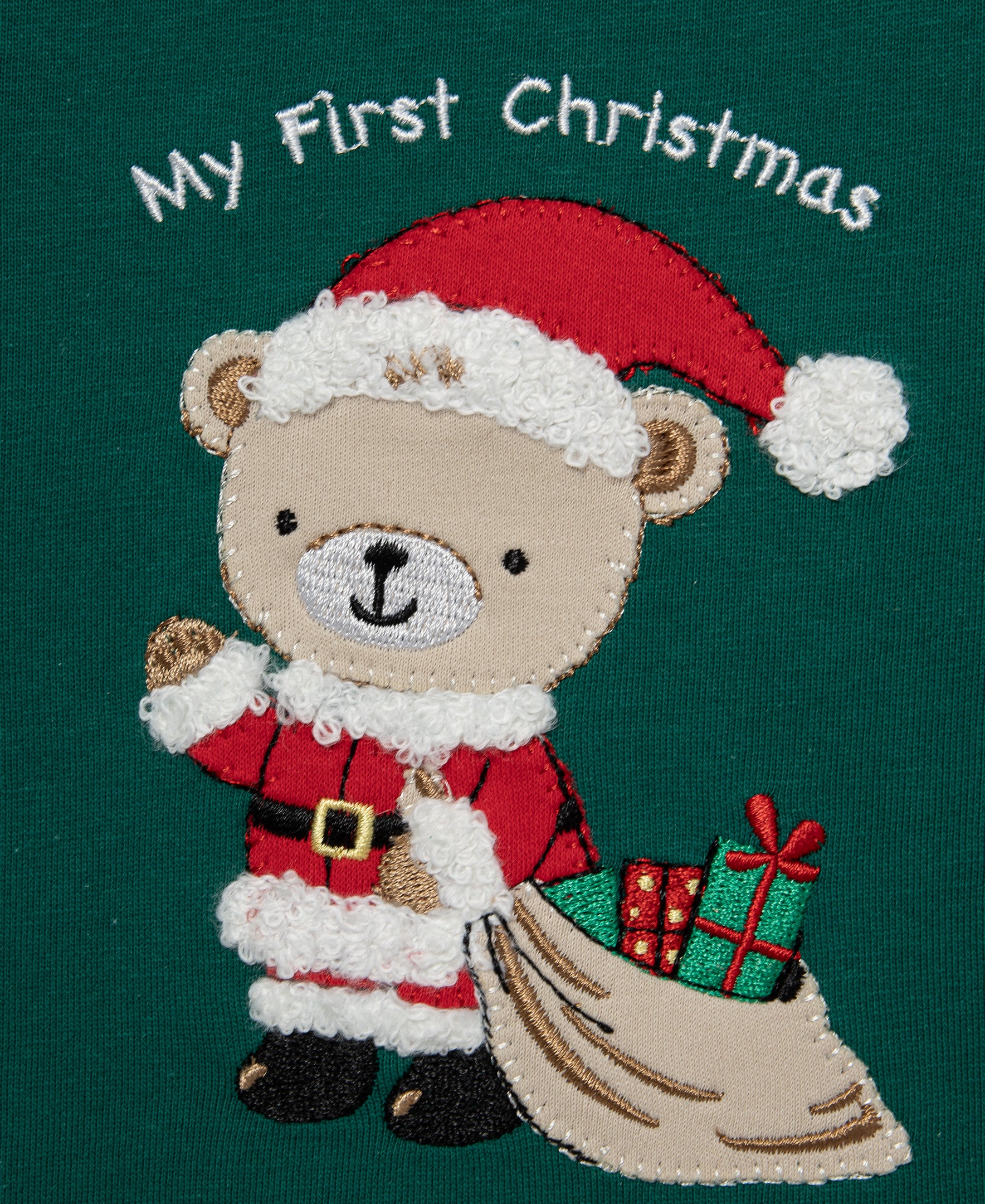 Santa Bear Jogger Set (3M-12M) - Little Me