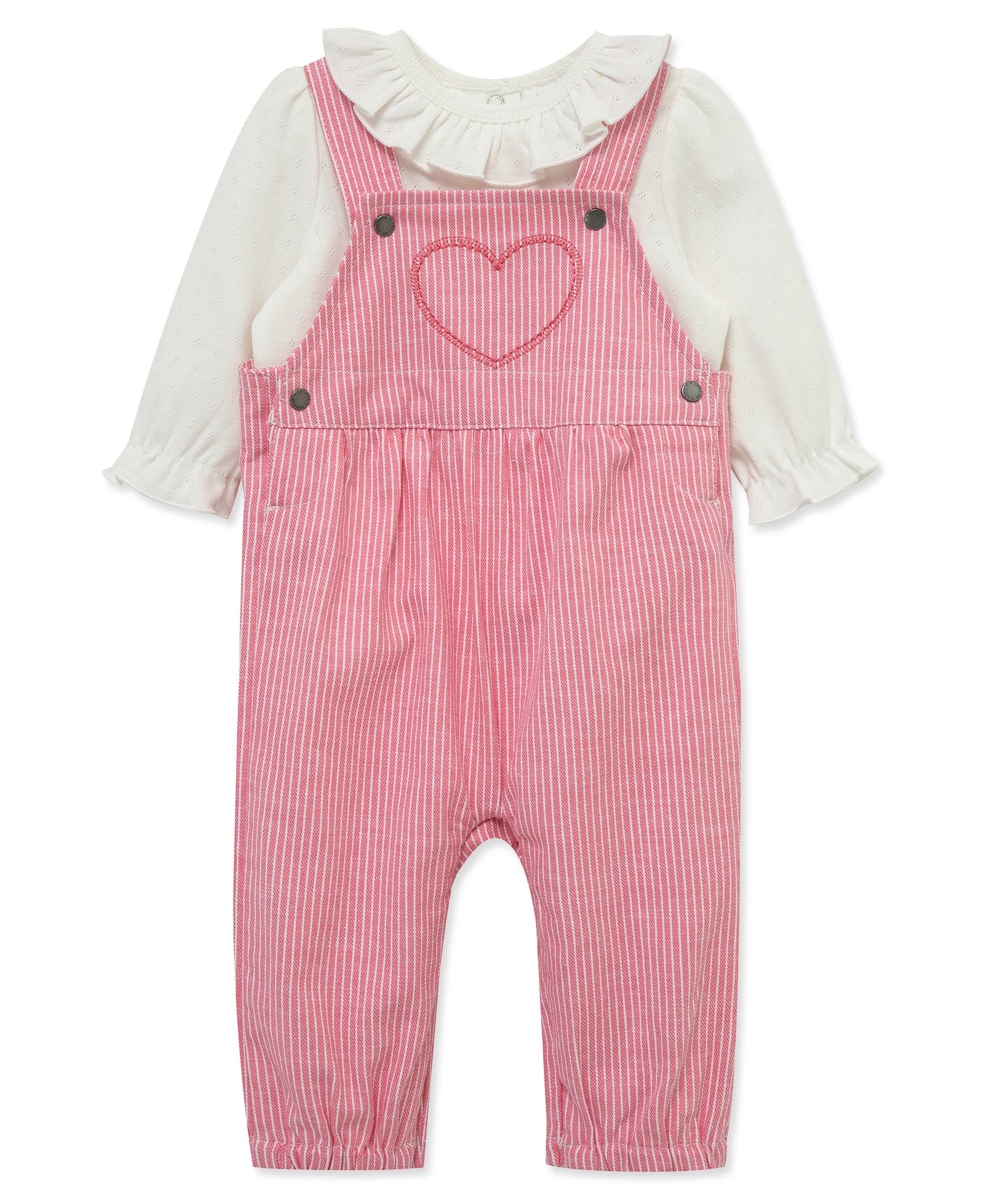 Heart Overall set (3M-12M) - Little Me