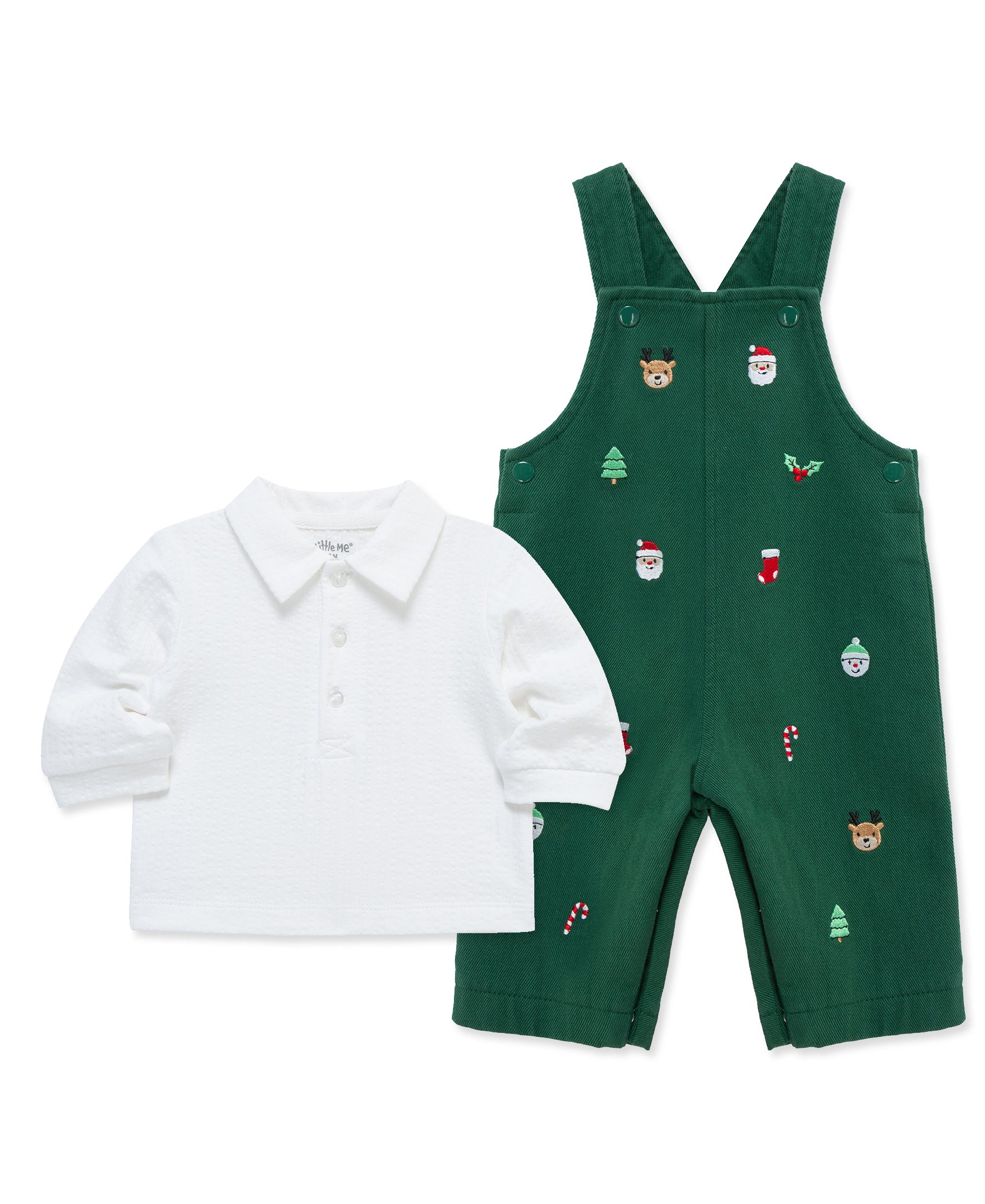 Merry Overall Set (3M-12M) - Little Me