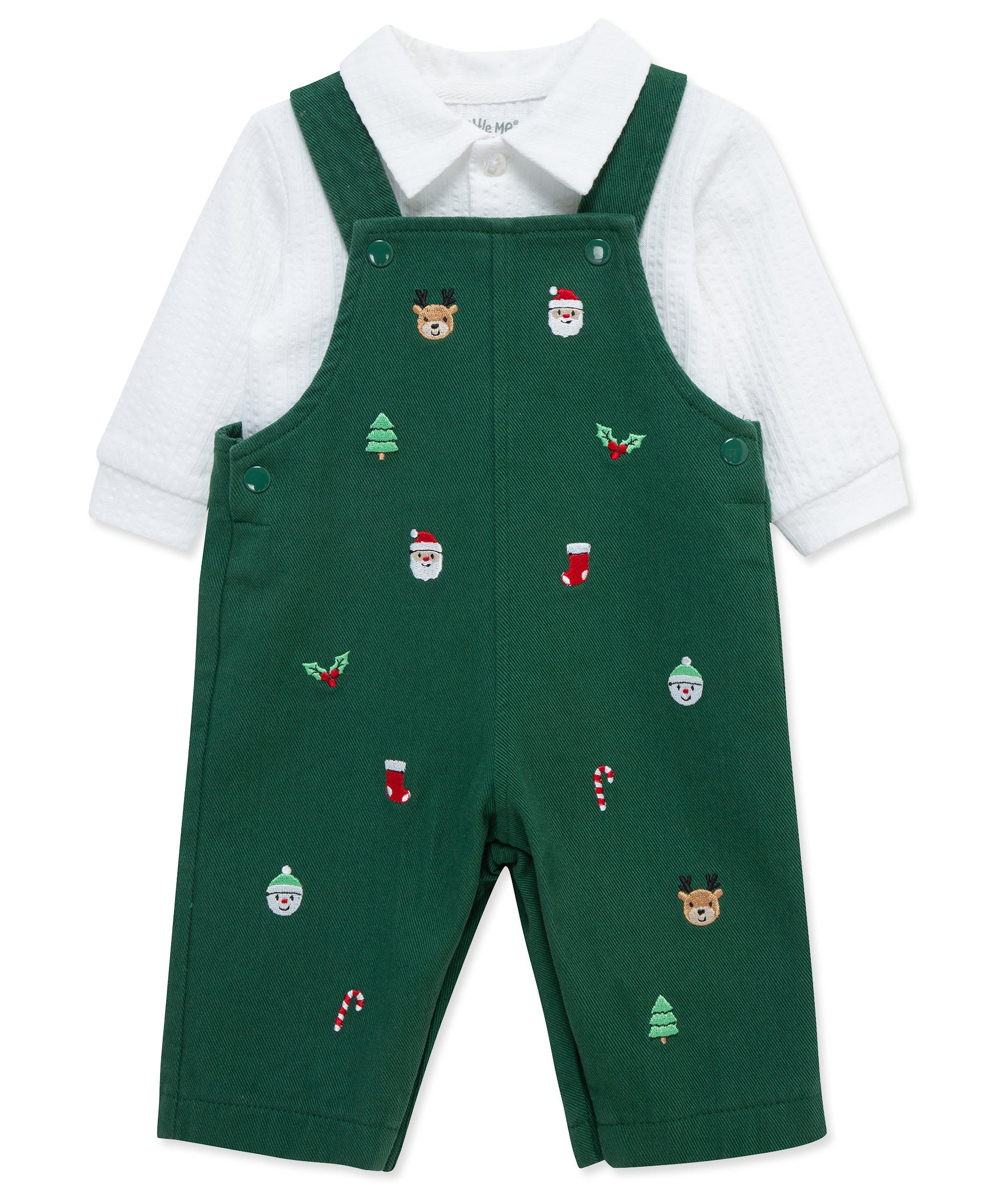 Merry Overall Set (3M-12M) - Little Me