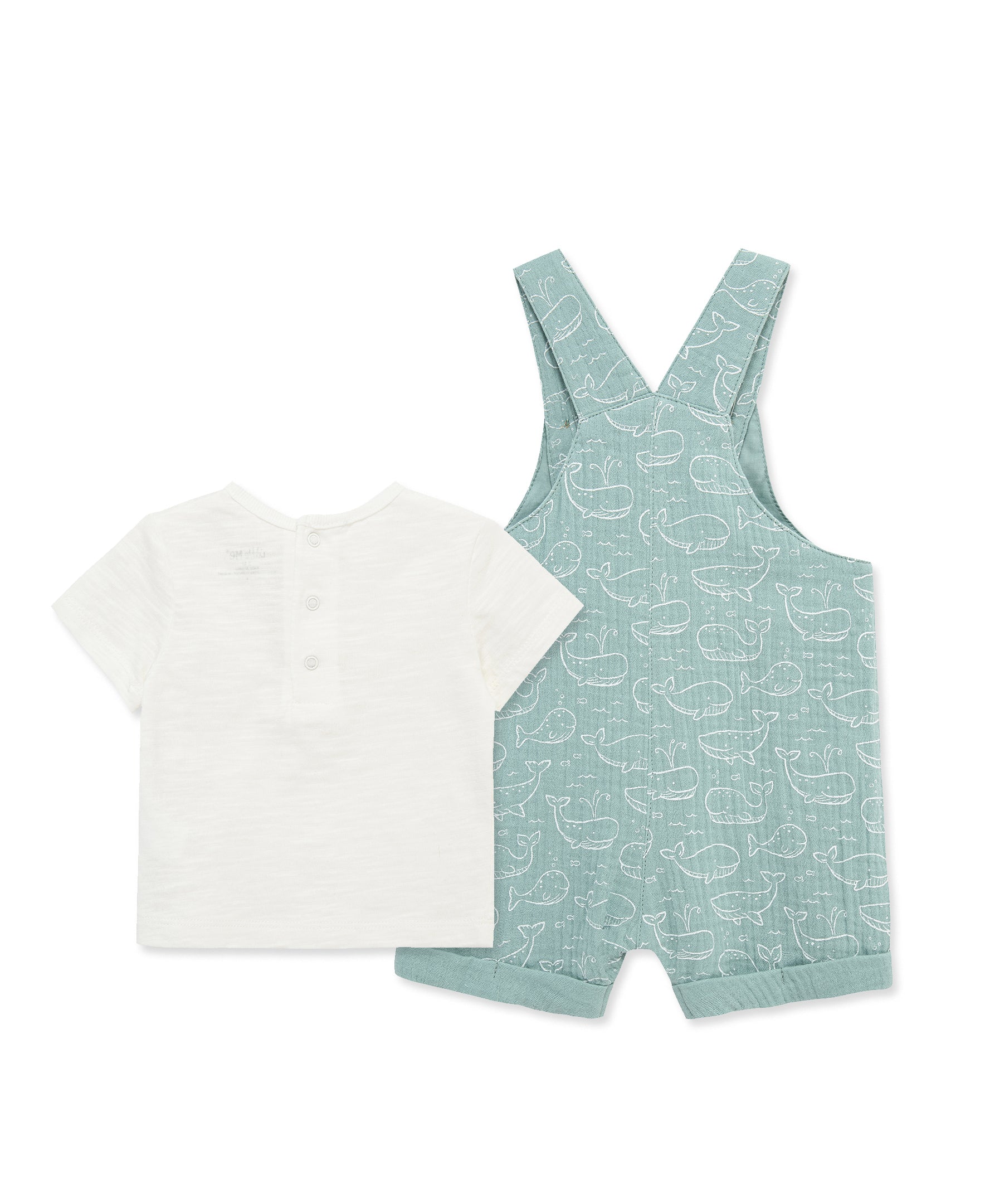 Whales  Gauze Shortall Set