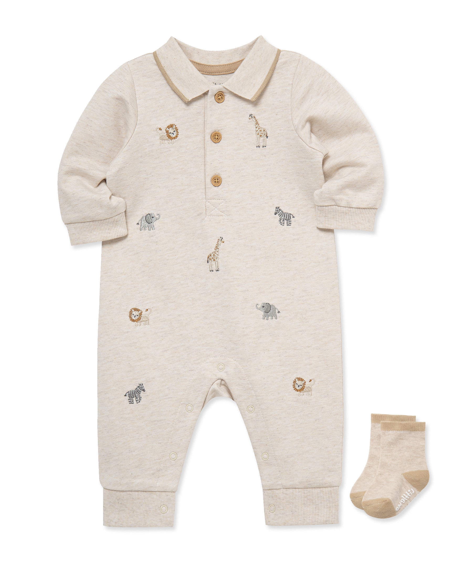 Safari Coverall & Socks - Little Me
