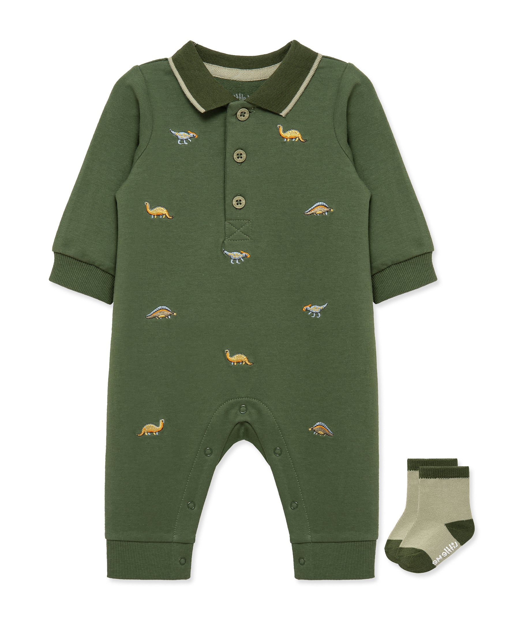 Dinos Coverall & Socks - Little Me