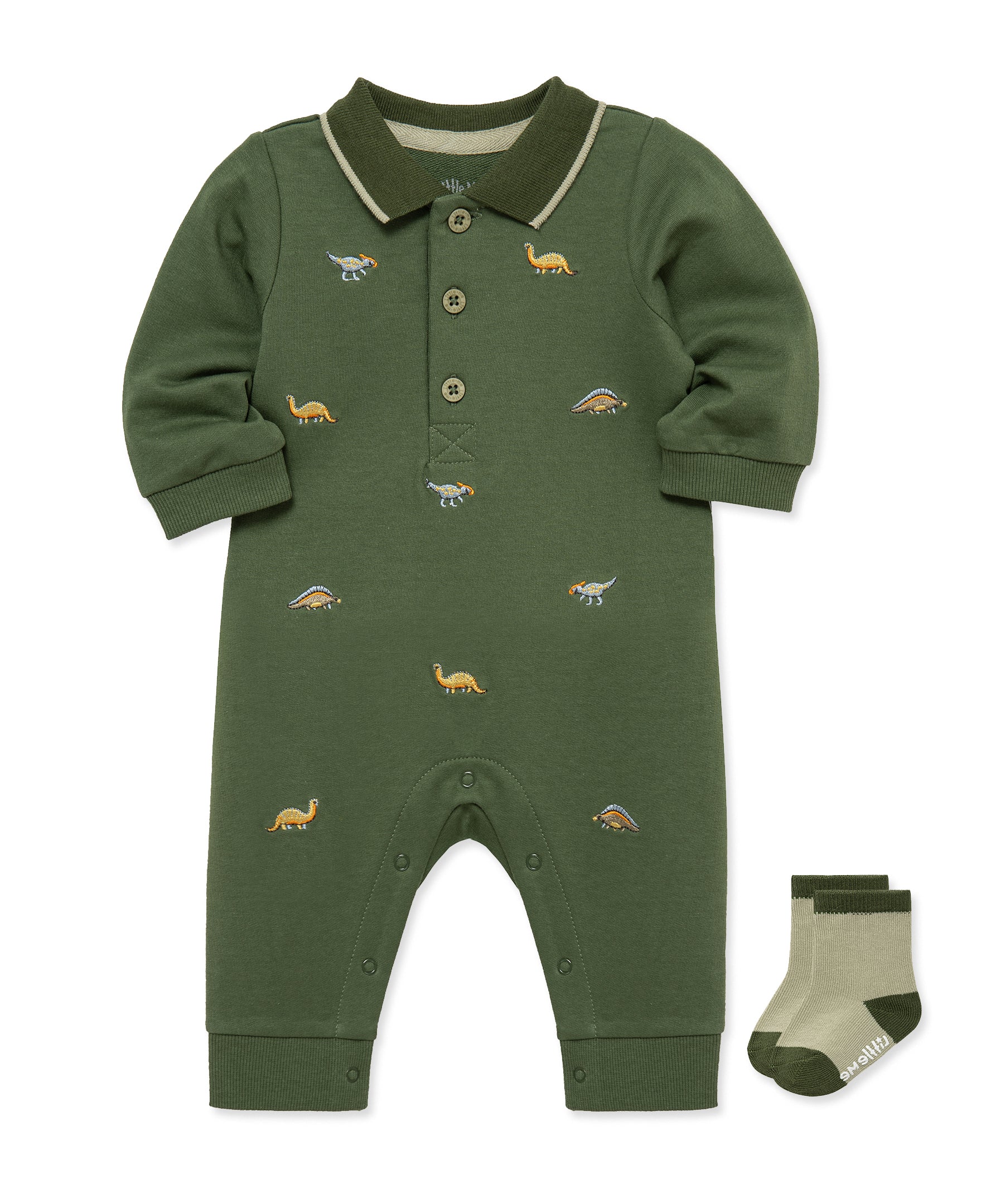 Dinos Coverall & Socks - Little Me