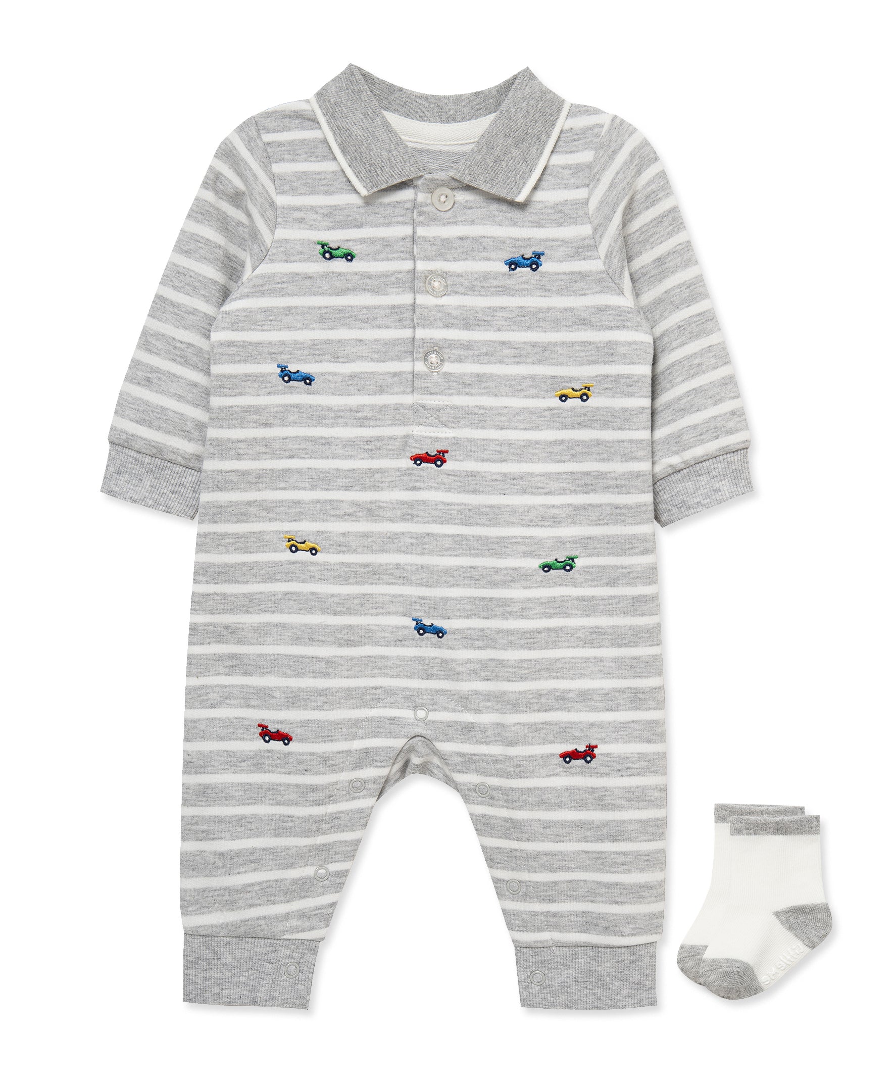 Race Cars Coverall & Socks - Little Me