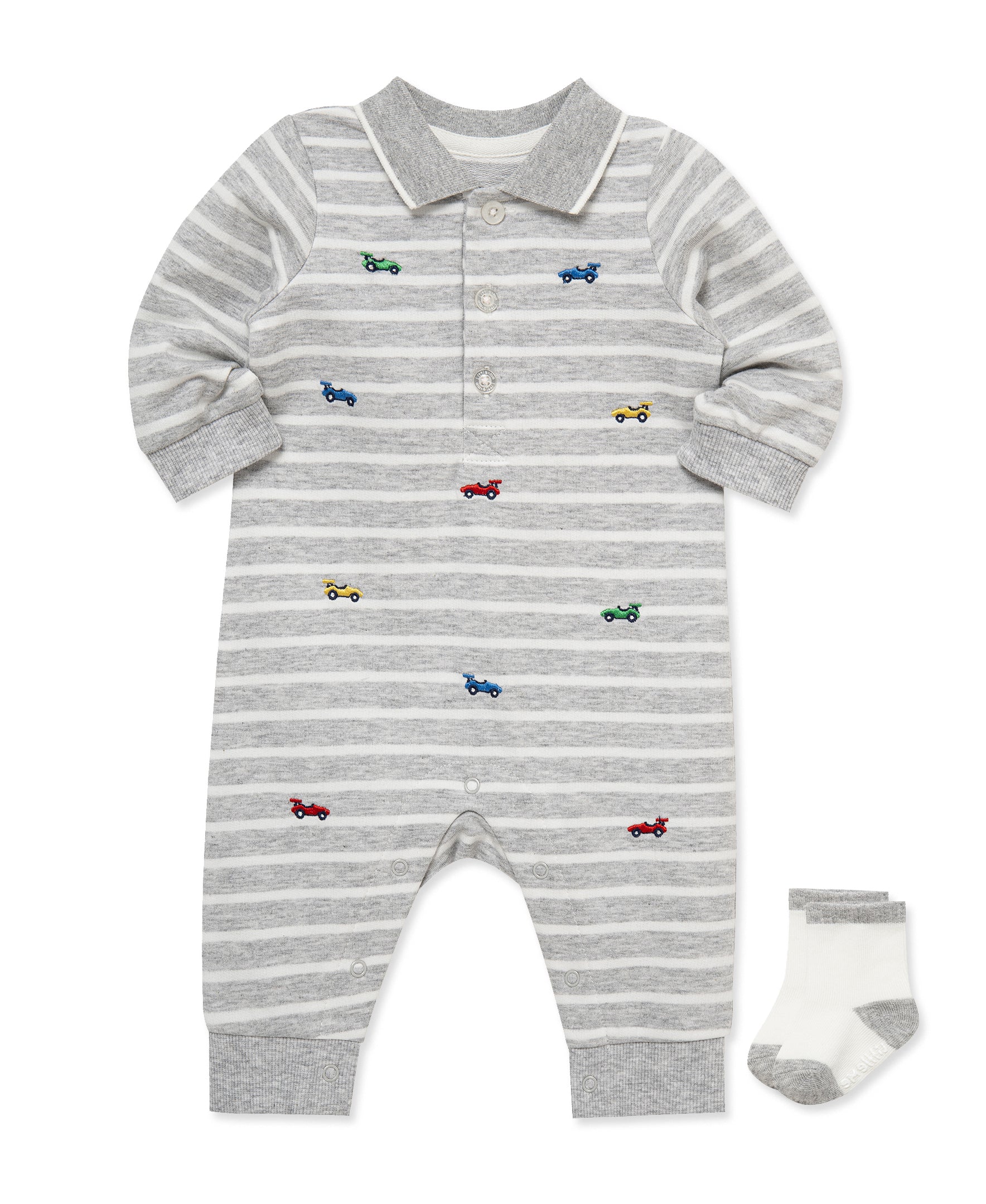 Race Cars Coverall & Socks - Little Me