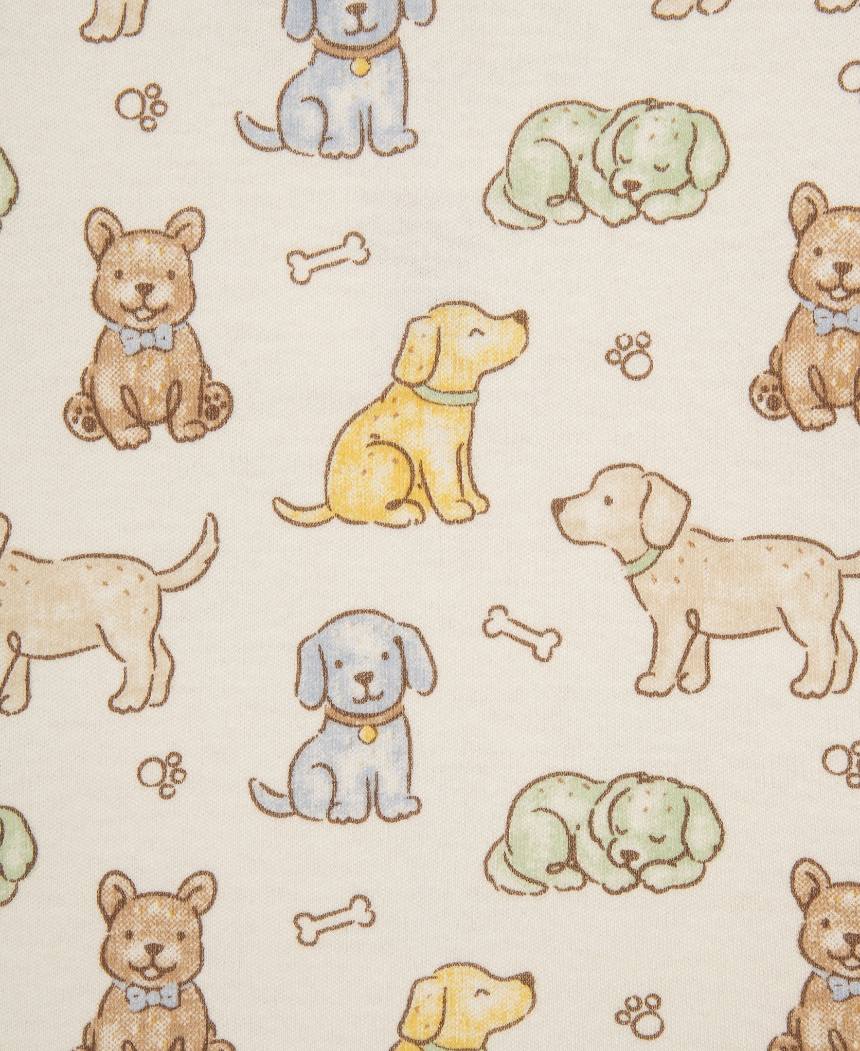 Puppy Woven Overall Set (3M-12M) - Little Me