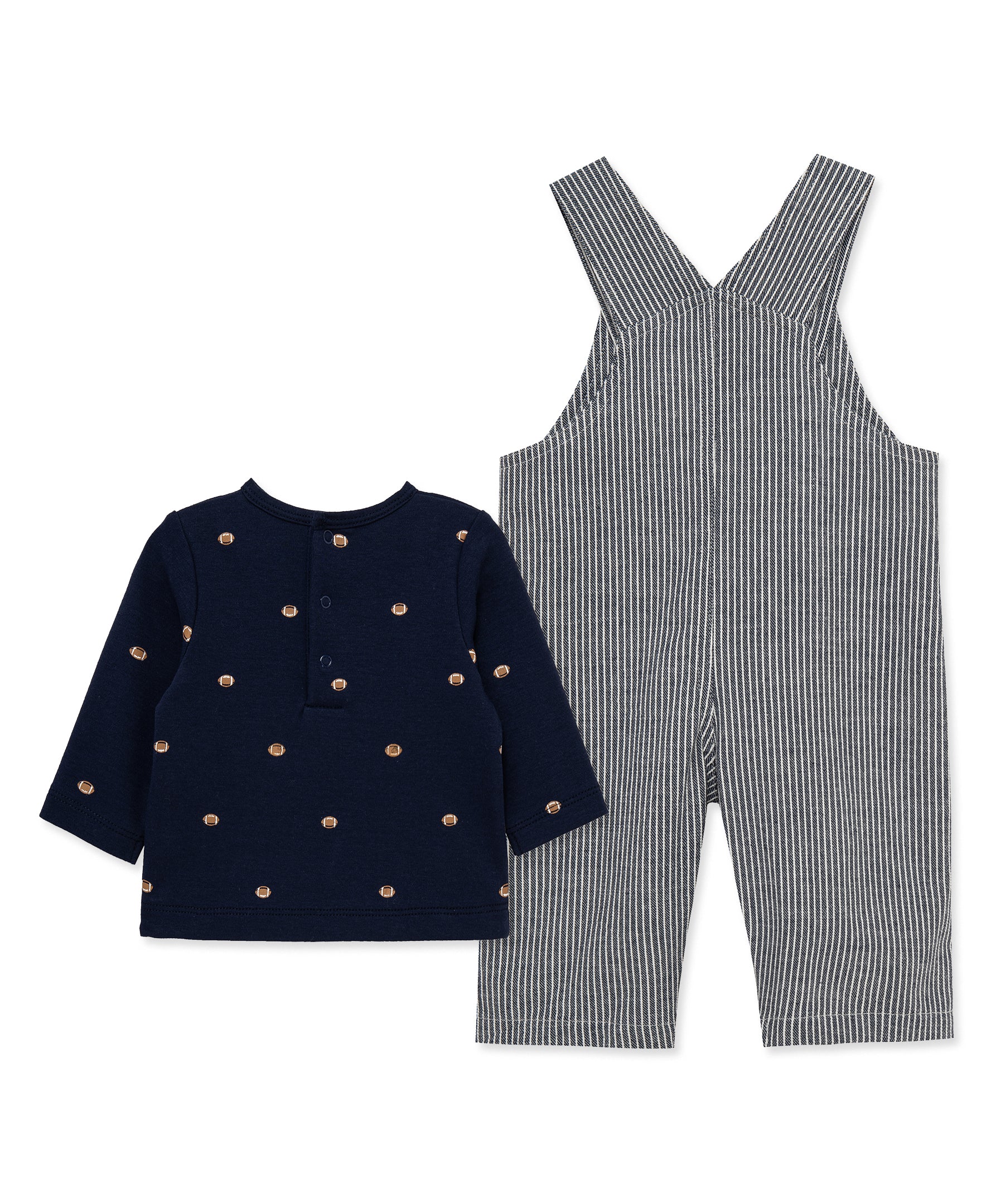 Football Woven Overall Set (12M-24M) - Little Me