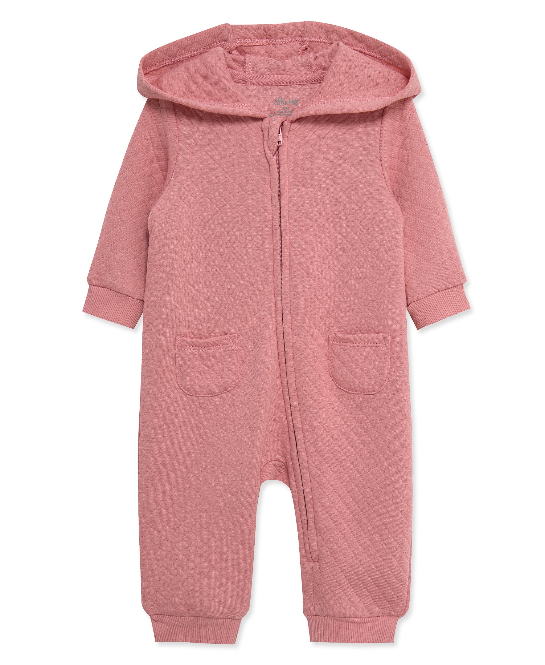 Rose Quilted Hooded Coverall - Little Me