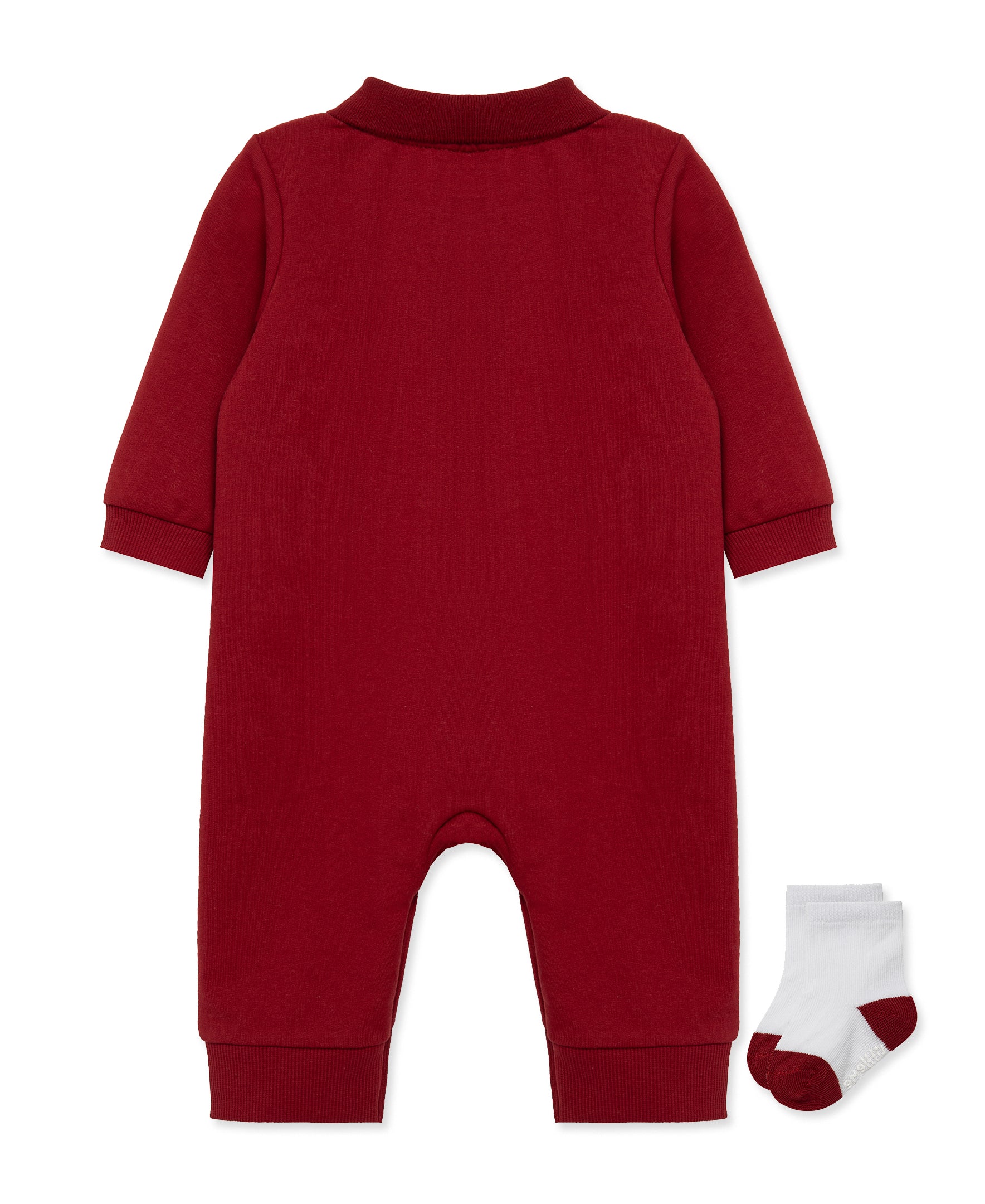Festive Coverall & Sock Set (3M-12M) - Little Me