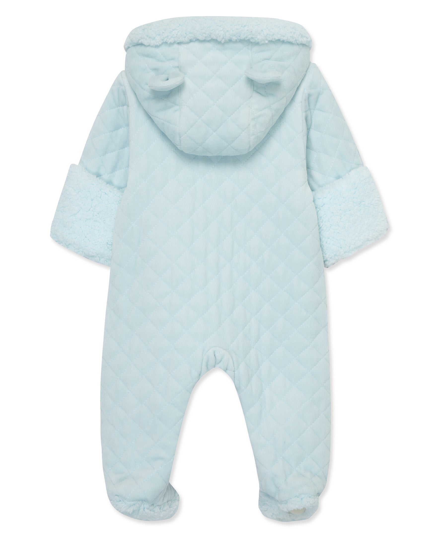 Blue Bear Quilted Pram - Little Me