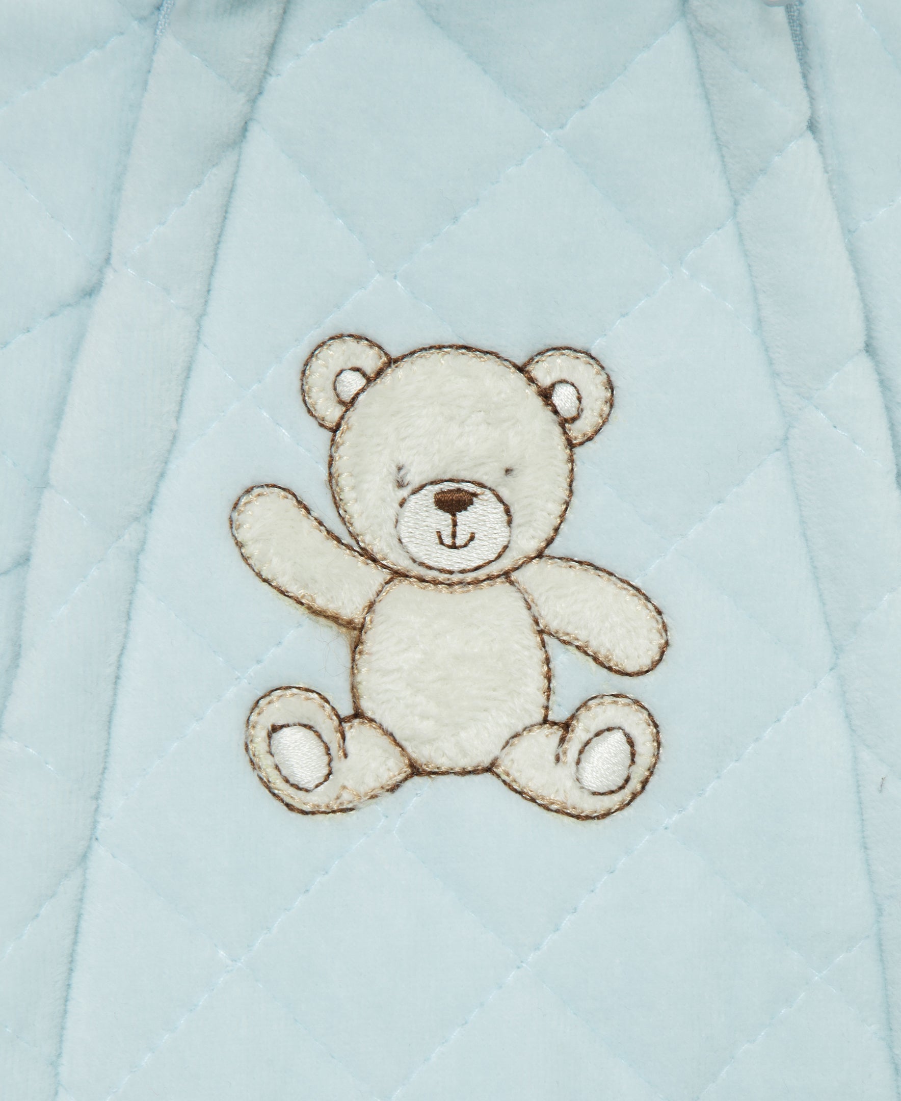 Blue Bear Quilted Pram - Little Me