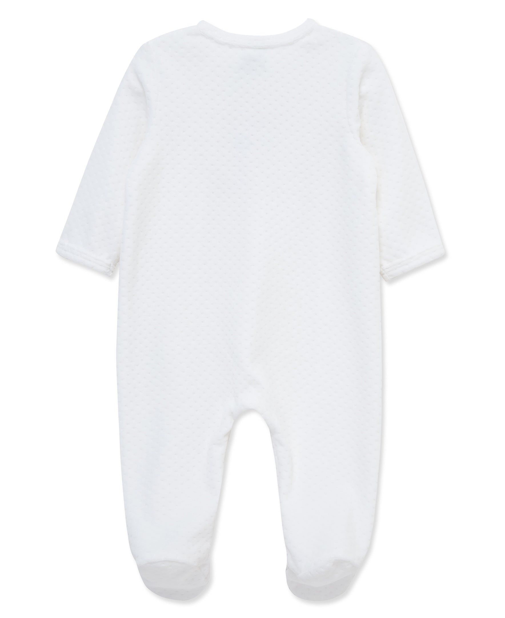 Merry Bear Velour Footie (3M-9M) - Little Me