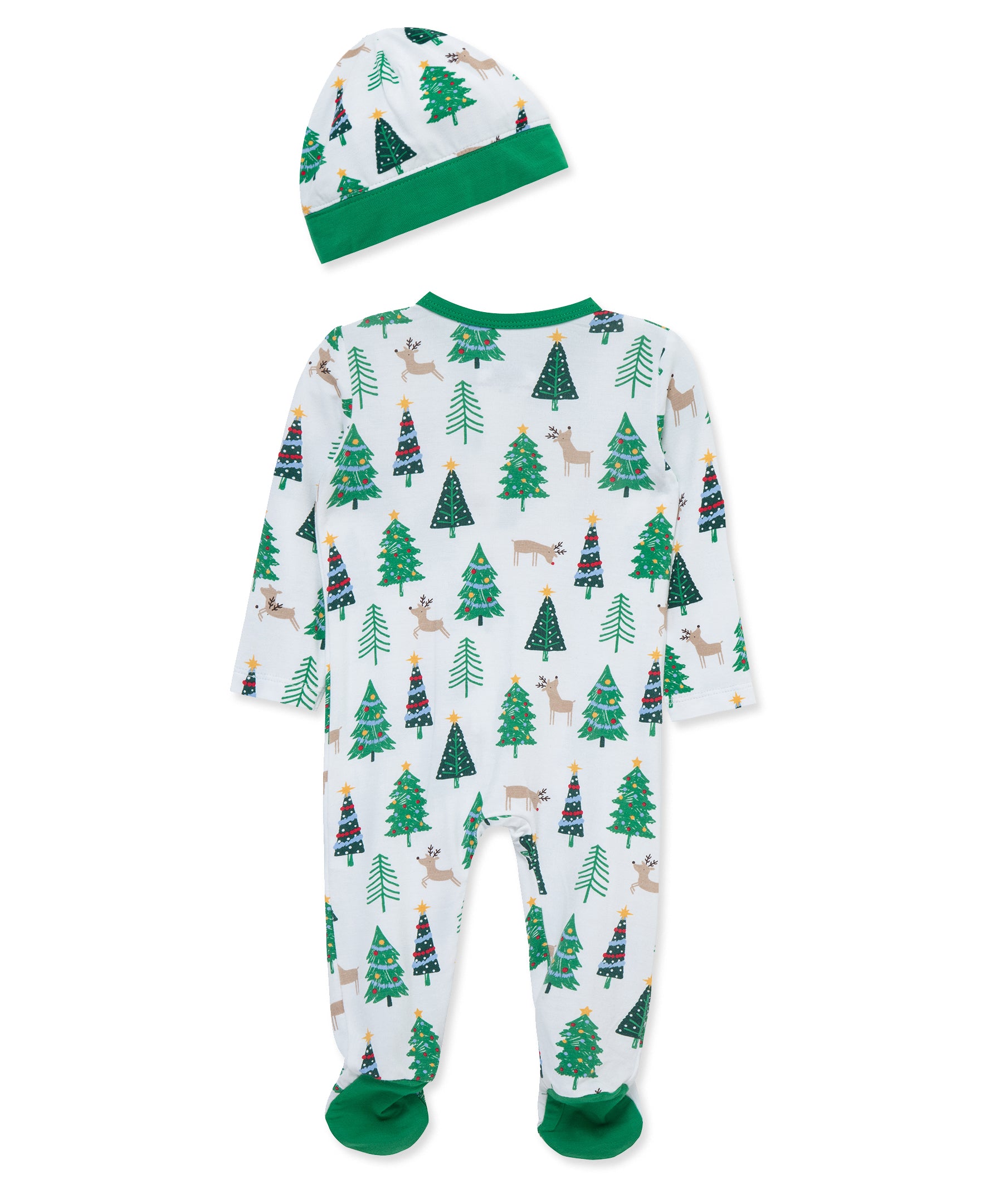 Trees Footie & Hat Set (NB-9M) - Little Me