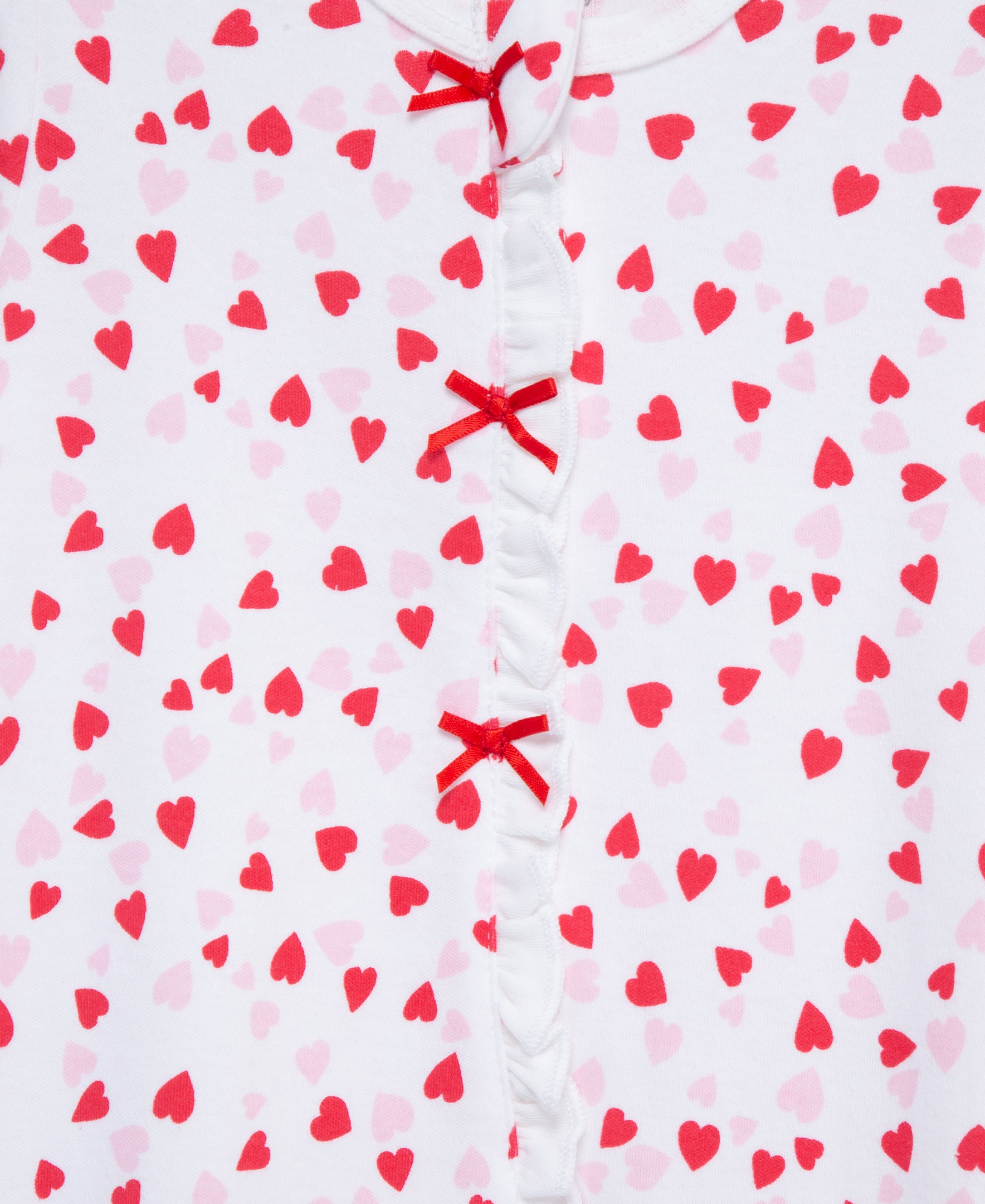 Valentine 2-Way-Zip Footed One-Piece & Headband - Little Me