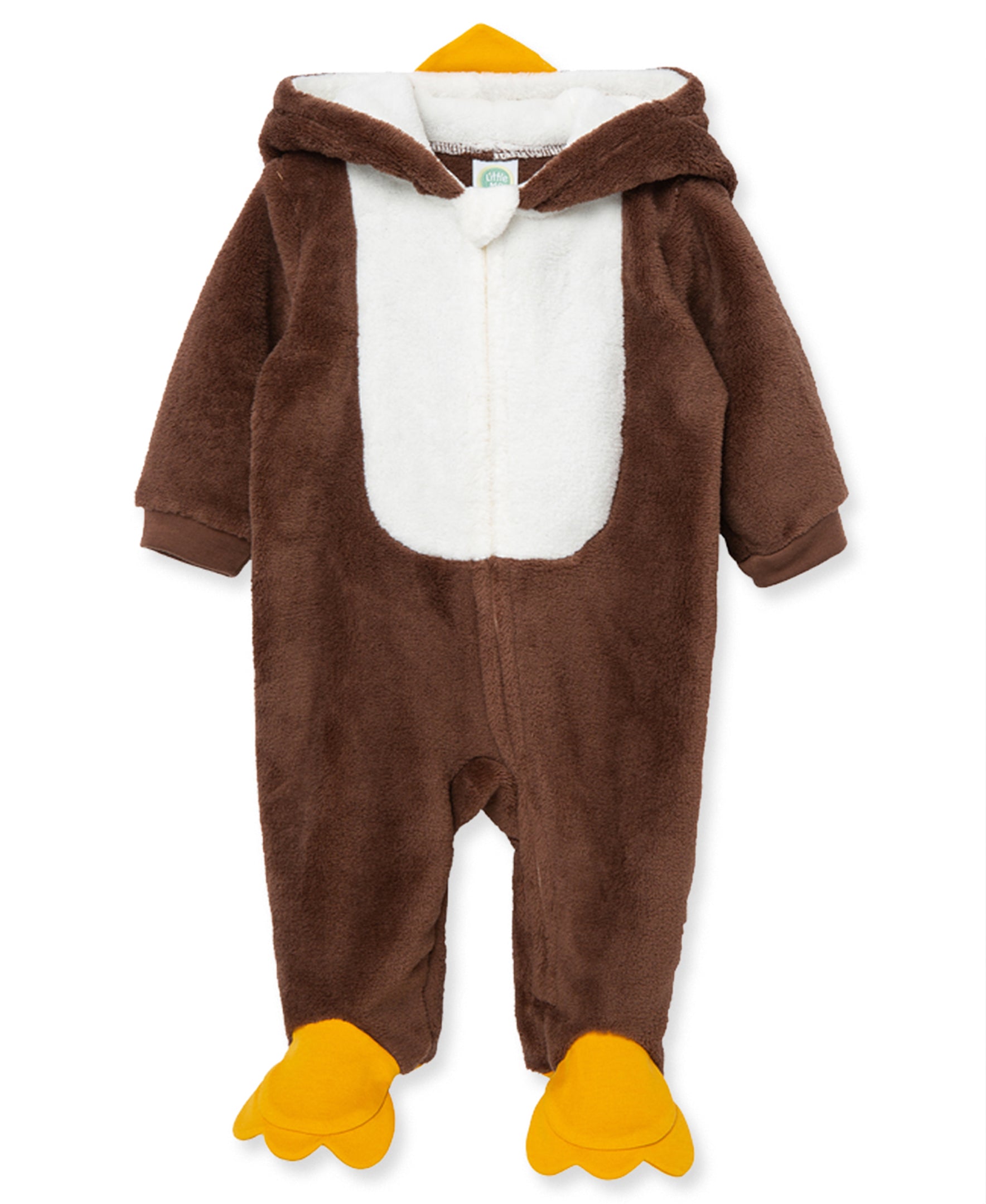 Turkey Minky Fleece Footie (NB-9M) - Little Me
