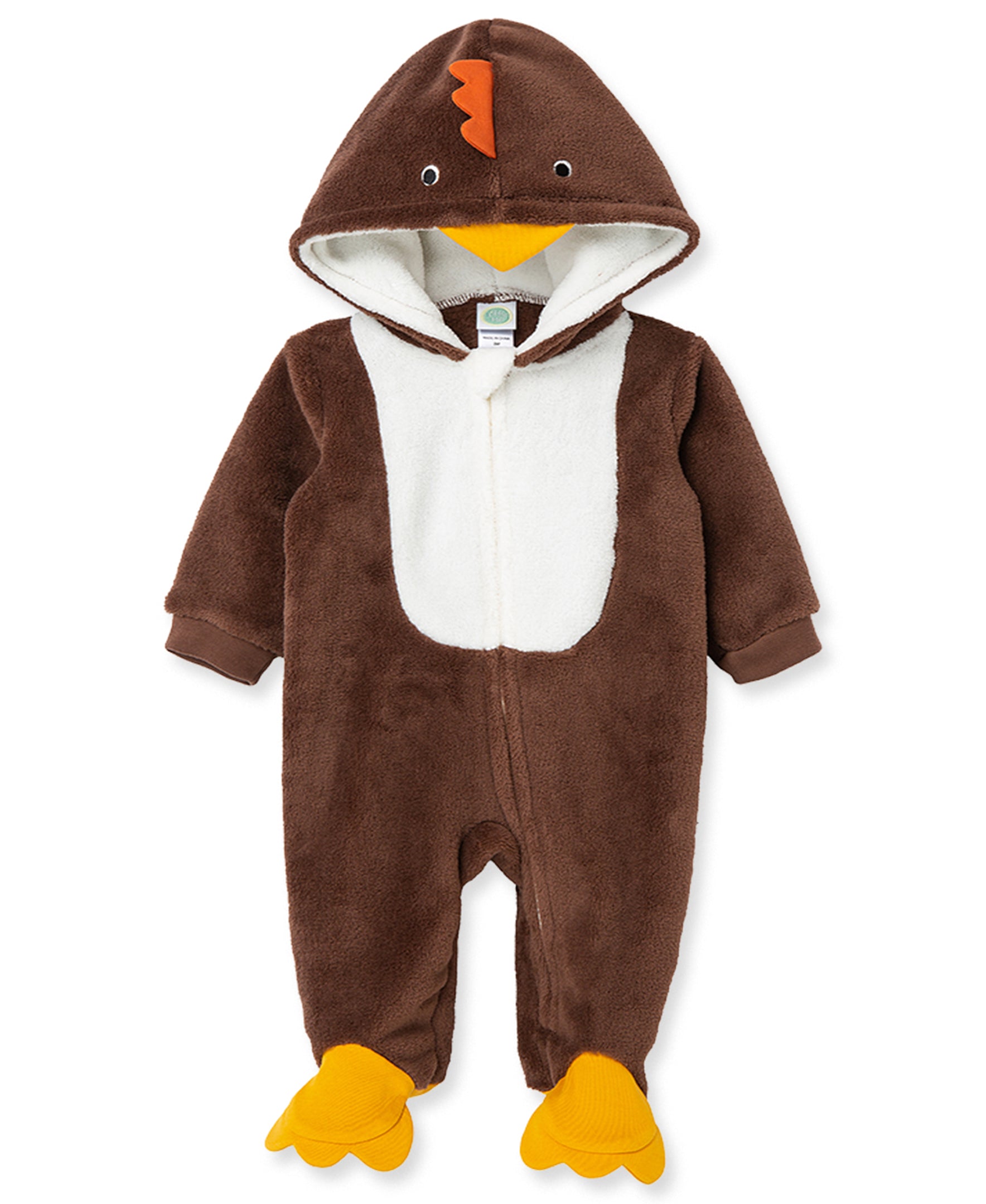 Turkey Minky Fleece Footie (NB-9M) - Little Me
