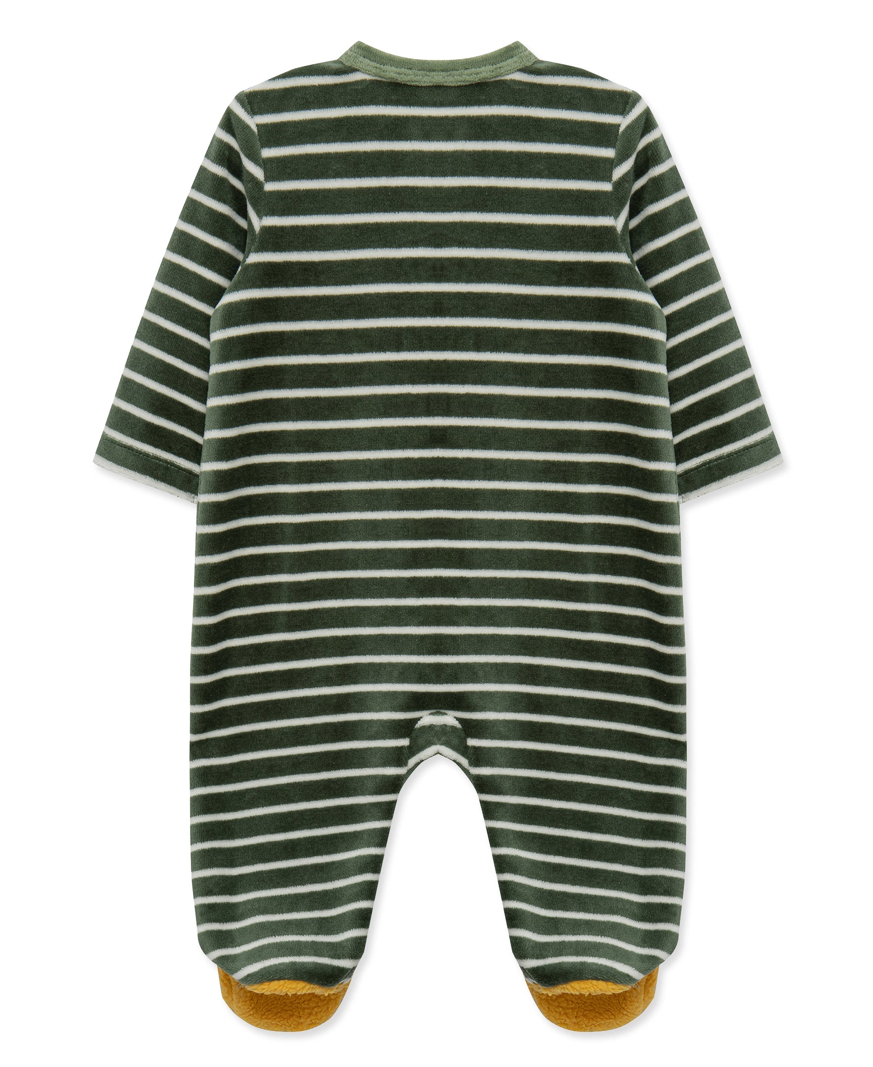 Lion Velour Footie (3M-9M) - Little Me