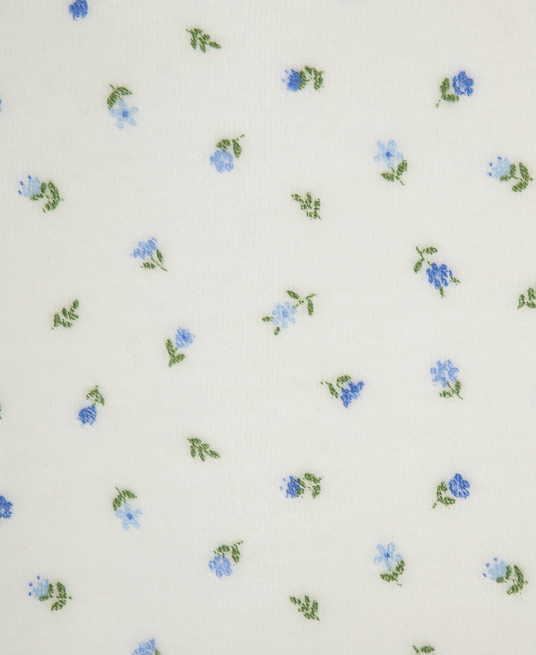 Tiny Floral Velour Footie (3M-9M) - Little Me