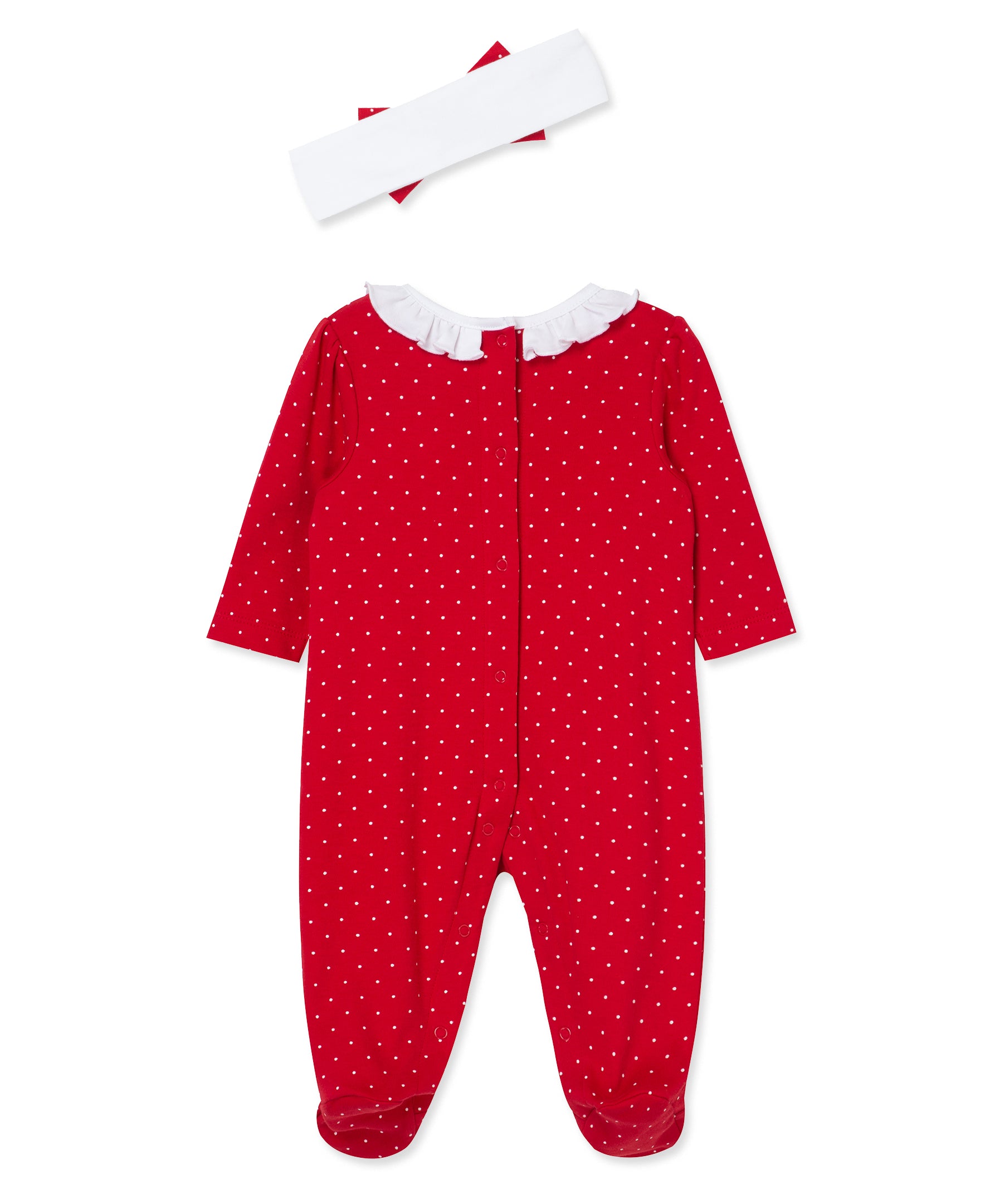 Dainty Trees Footie & Headband (NB-9M) - Little Me