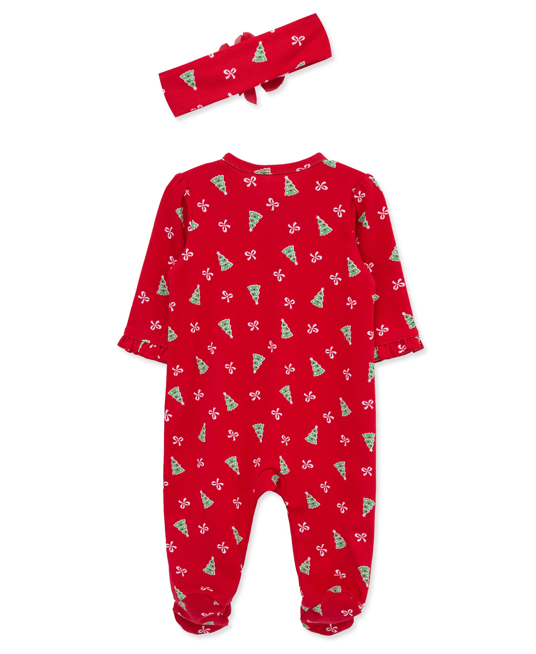 Pretty Trees Footie & Headband (NB-9M) - Little Me