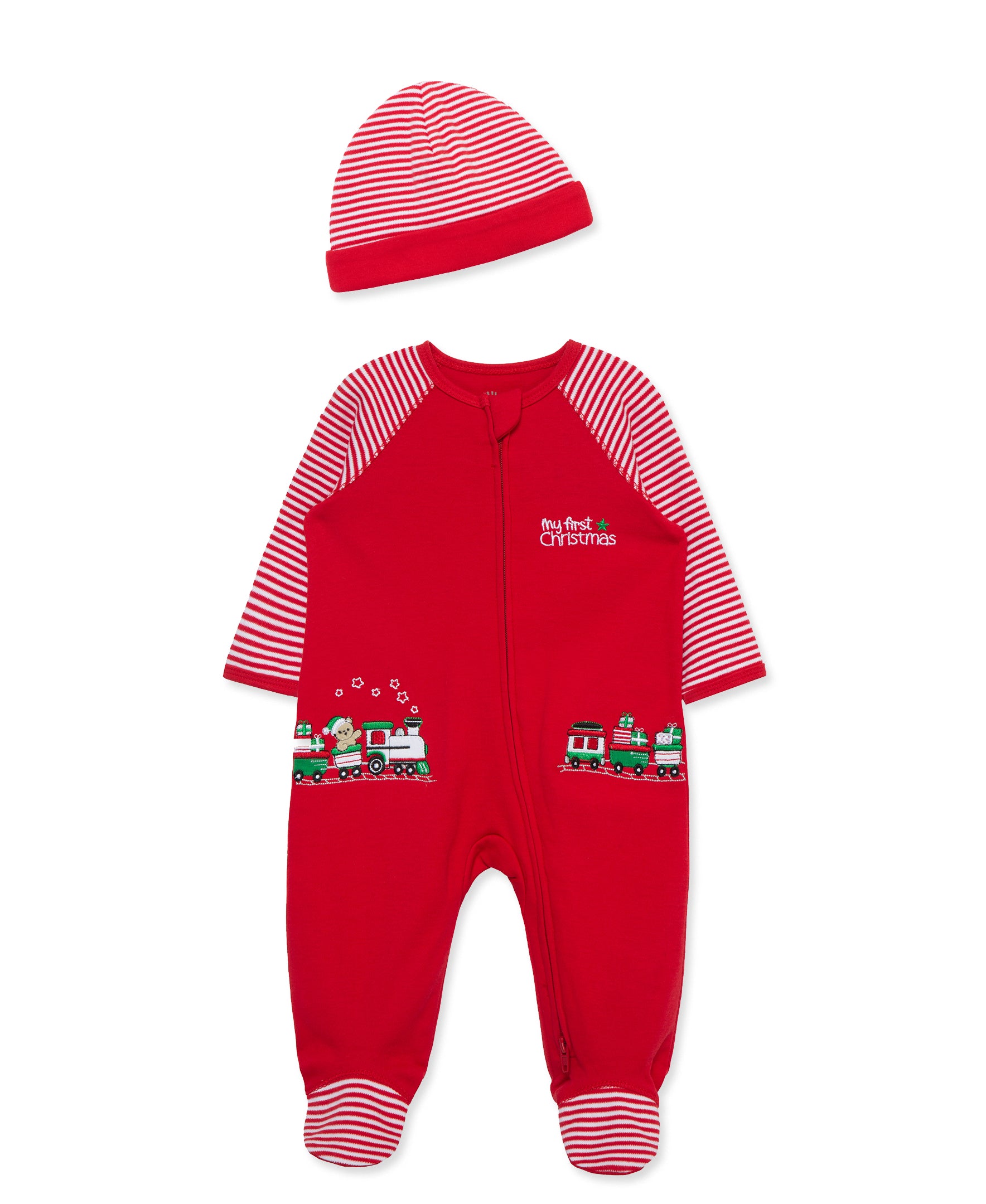 Train Gift Footie & Hat (NM-9M) - Little Me