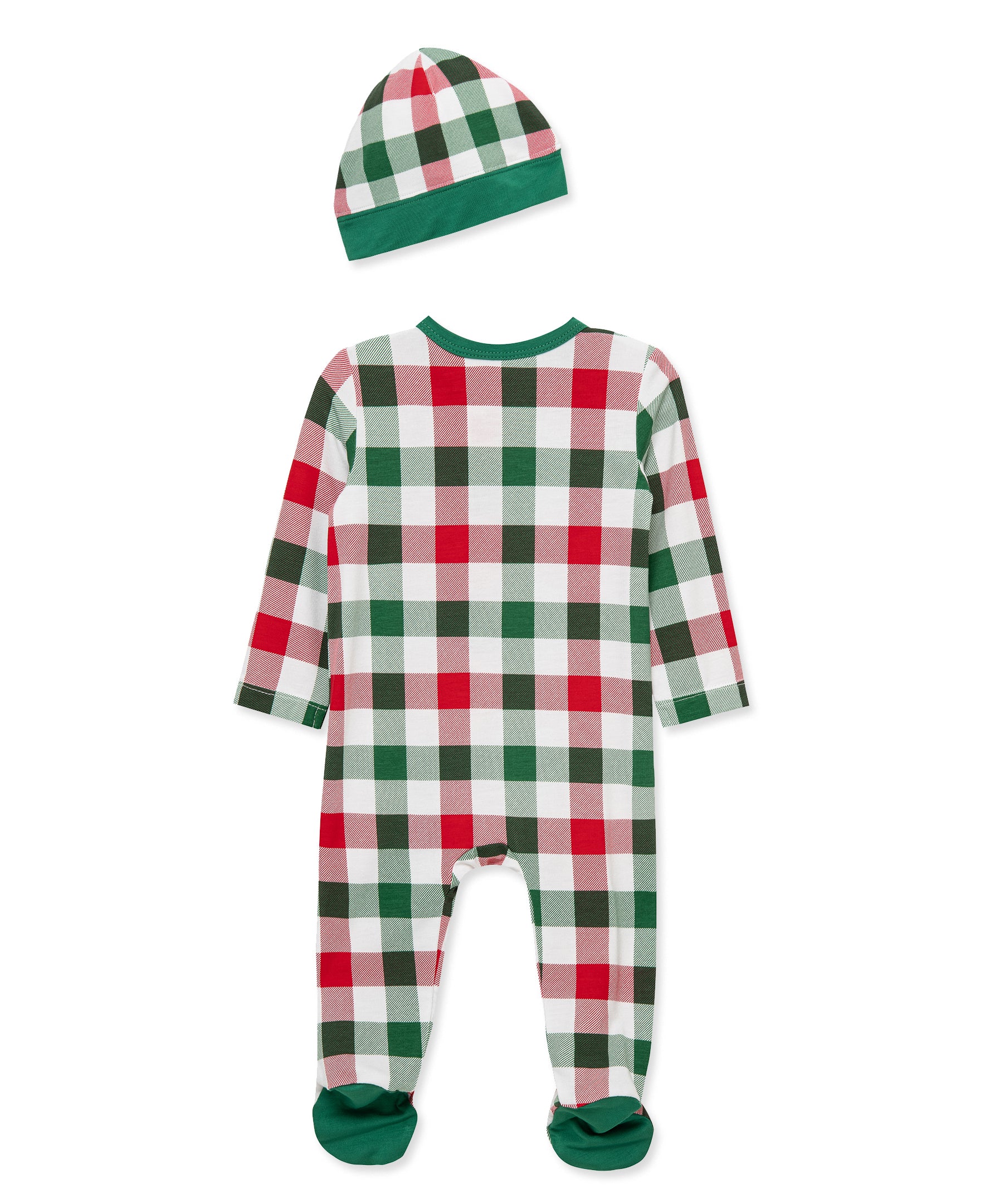 Plaid Footie & Hat (NB-9M) - Little Me