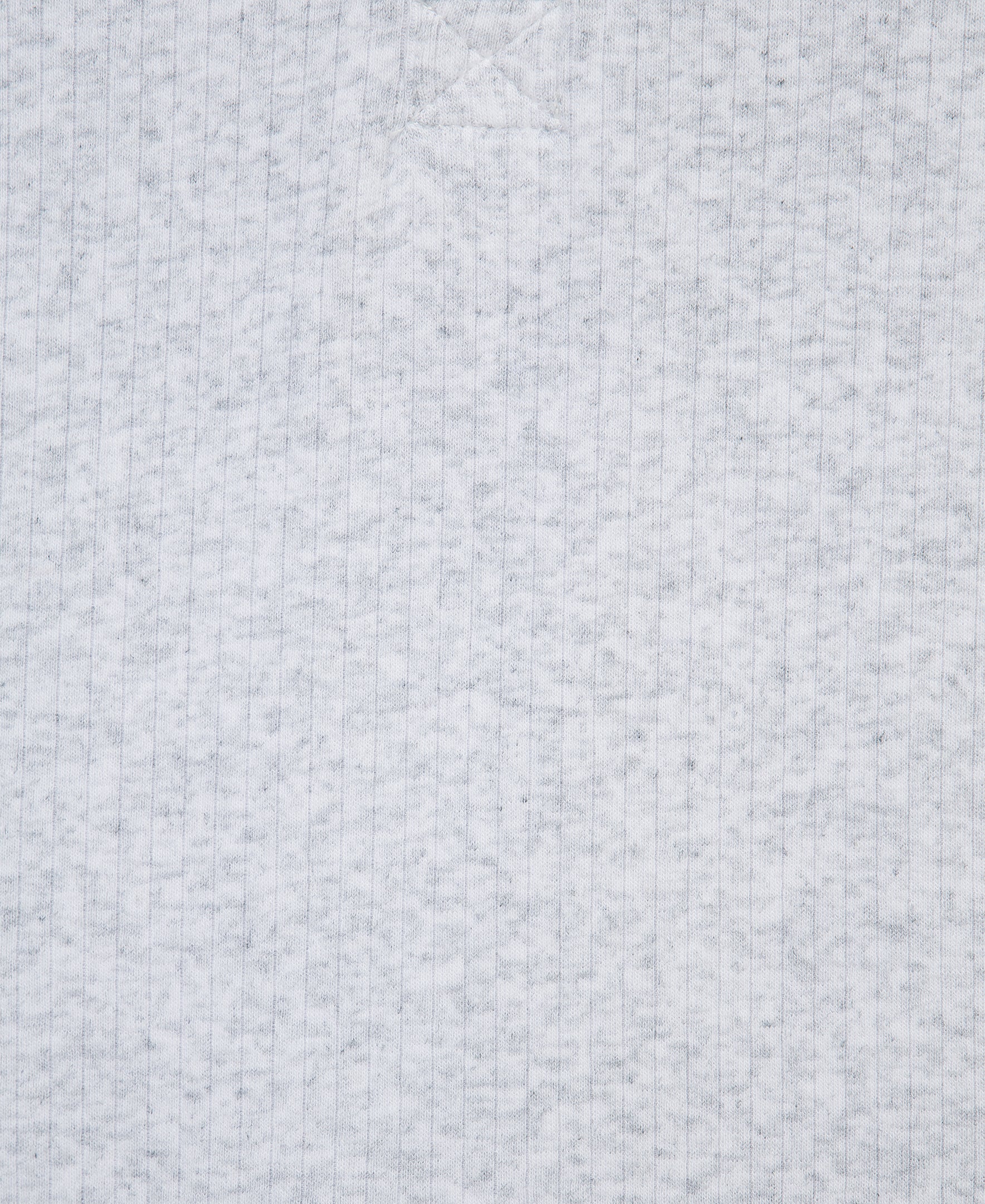 Grey Rib Knit Polo Romper