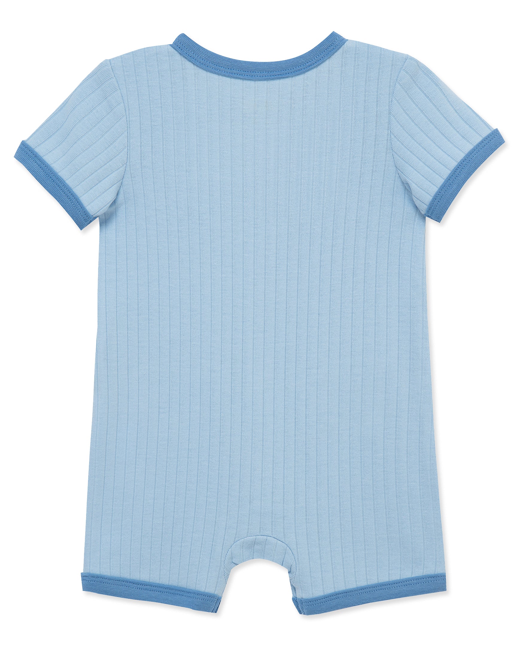 Bluebell Rib Knit Pocket Romper