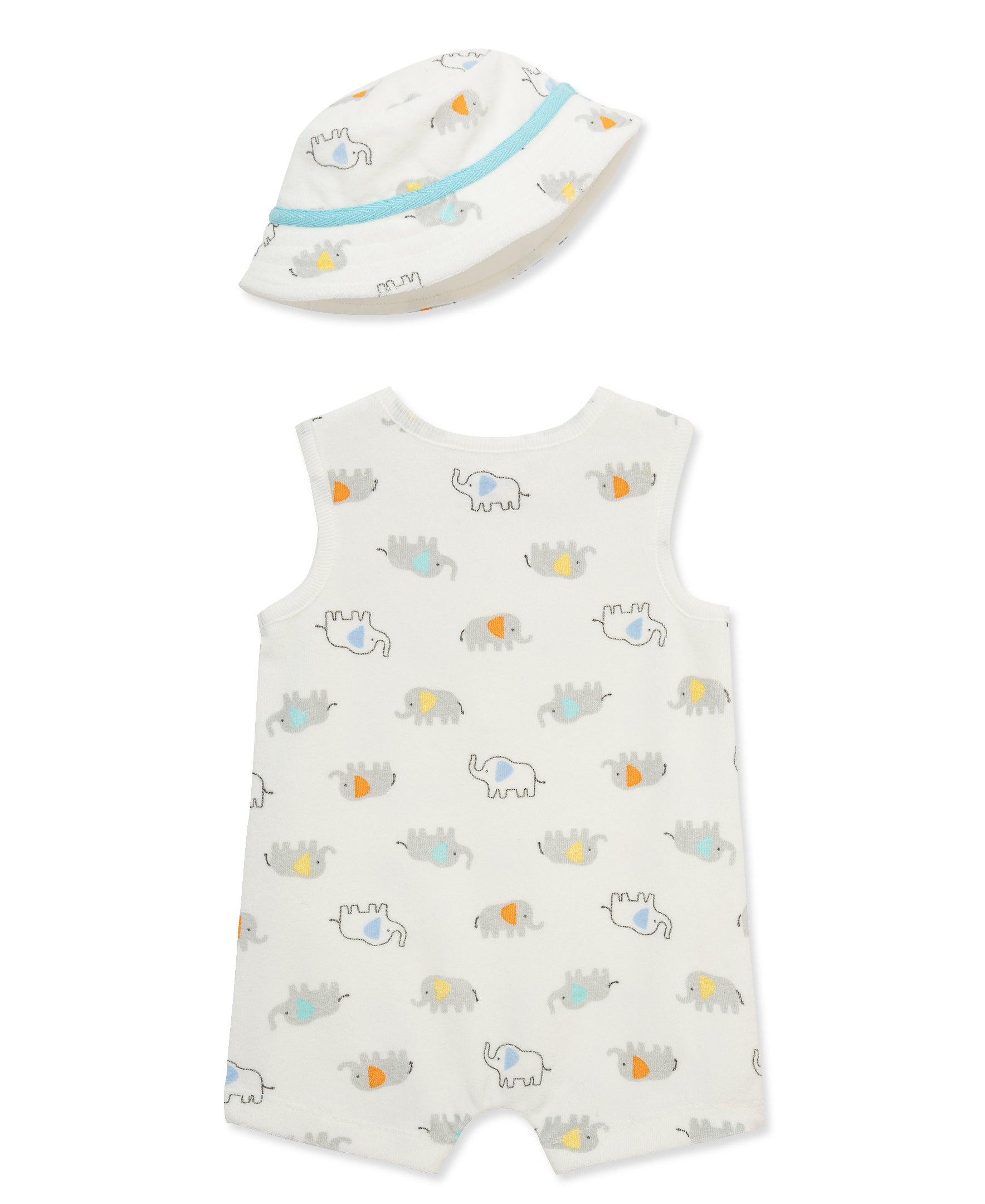 Elephant Terry Romper & Hat