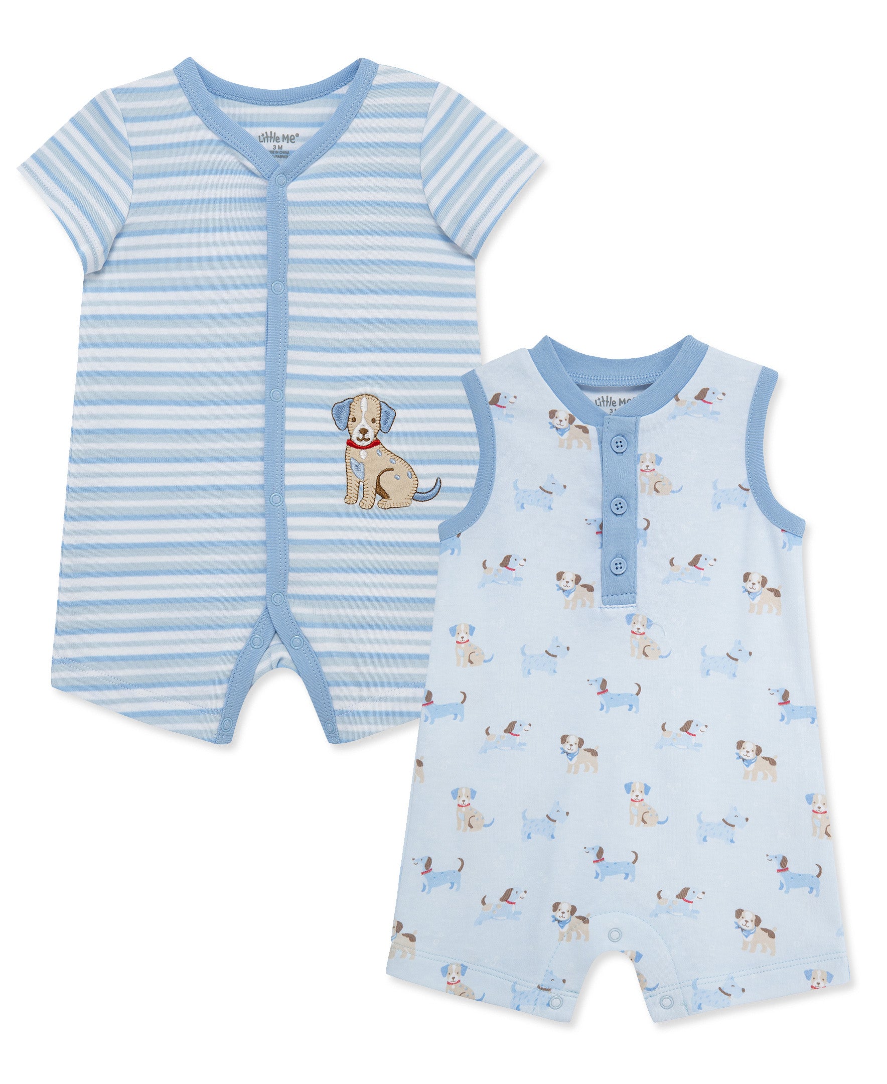 Puppies Rompers (2-Pack)