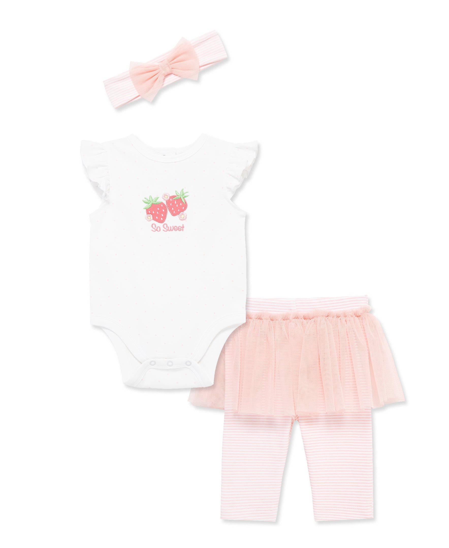 Strawberry Skegging & Headband Set (12M-24M)