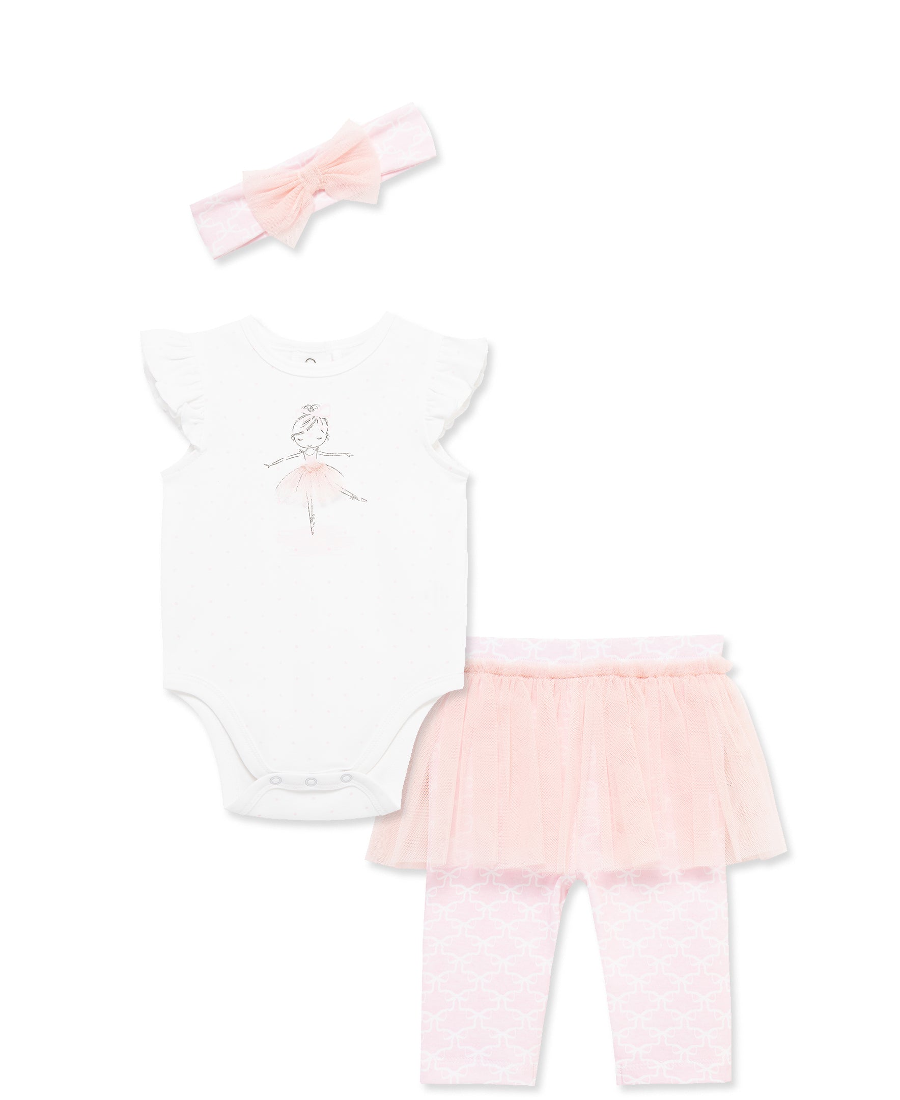 Ballet Skegging & Headband Set (3M-12M)