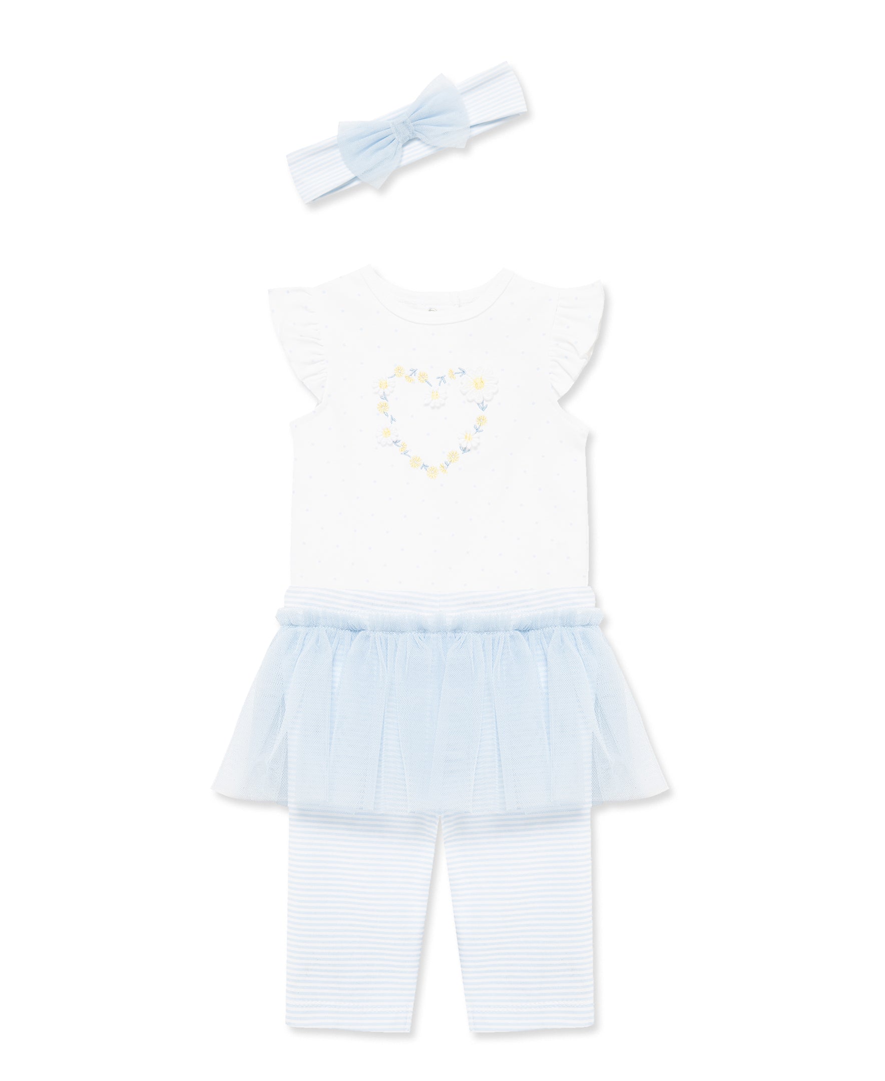 Daisies Skegging & Headband Set (3M-12M)