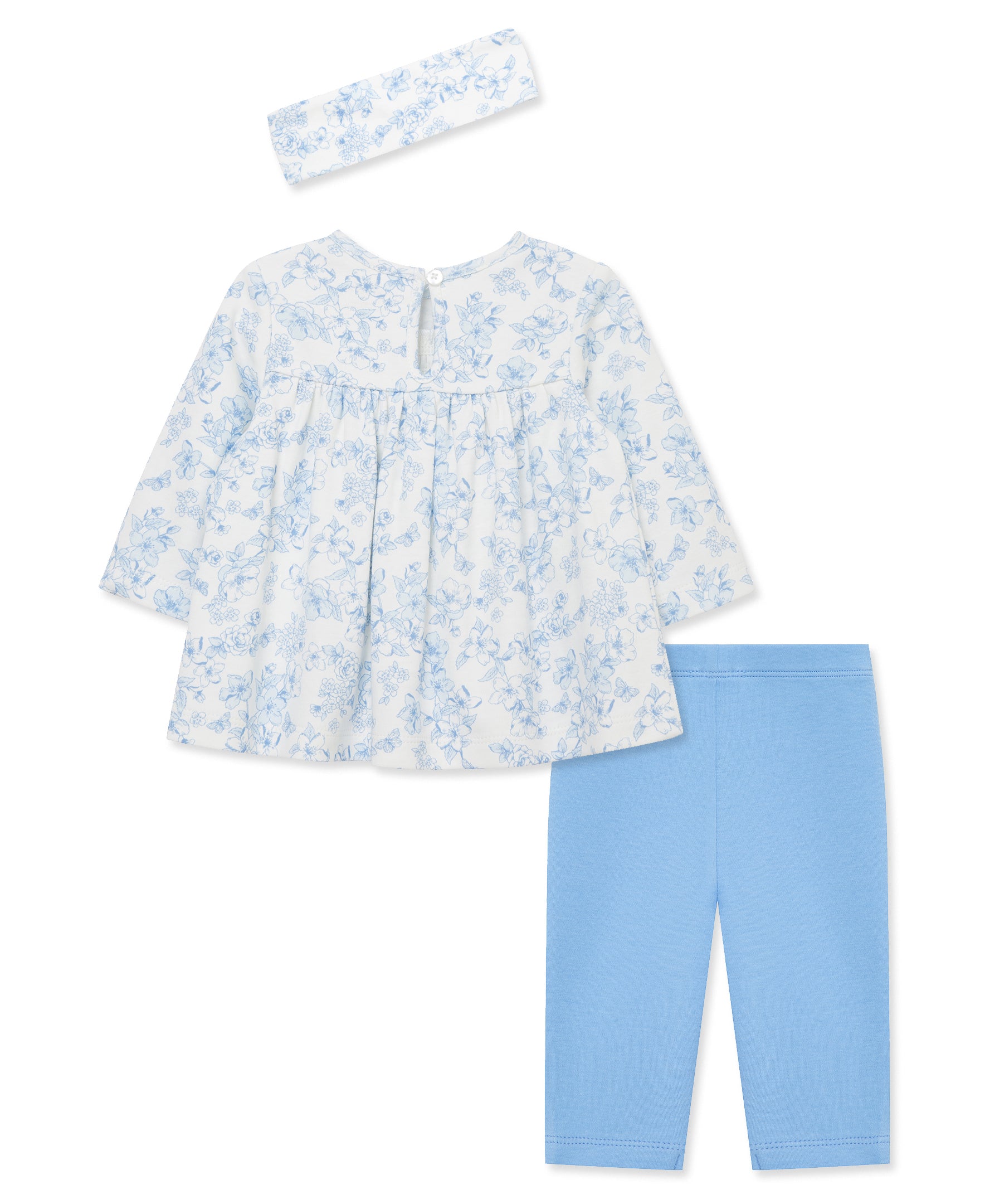 Blue Floral Tunic Set (3M-12M) - Little Me
