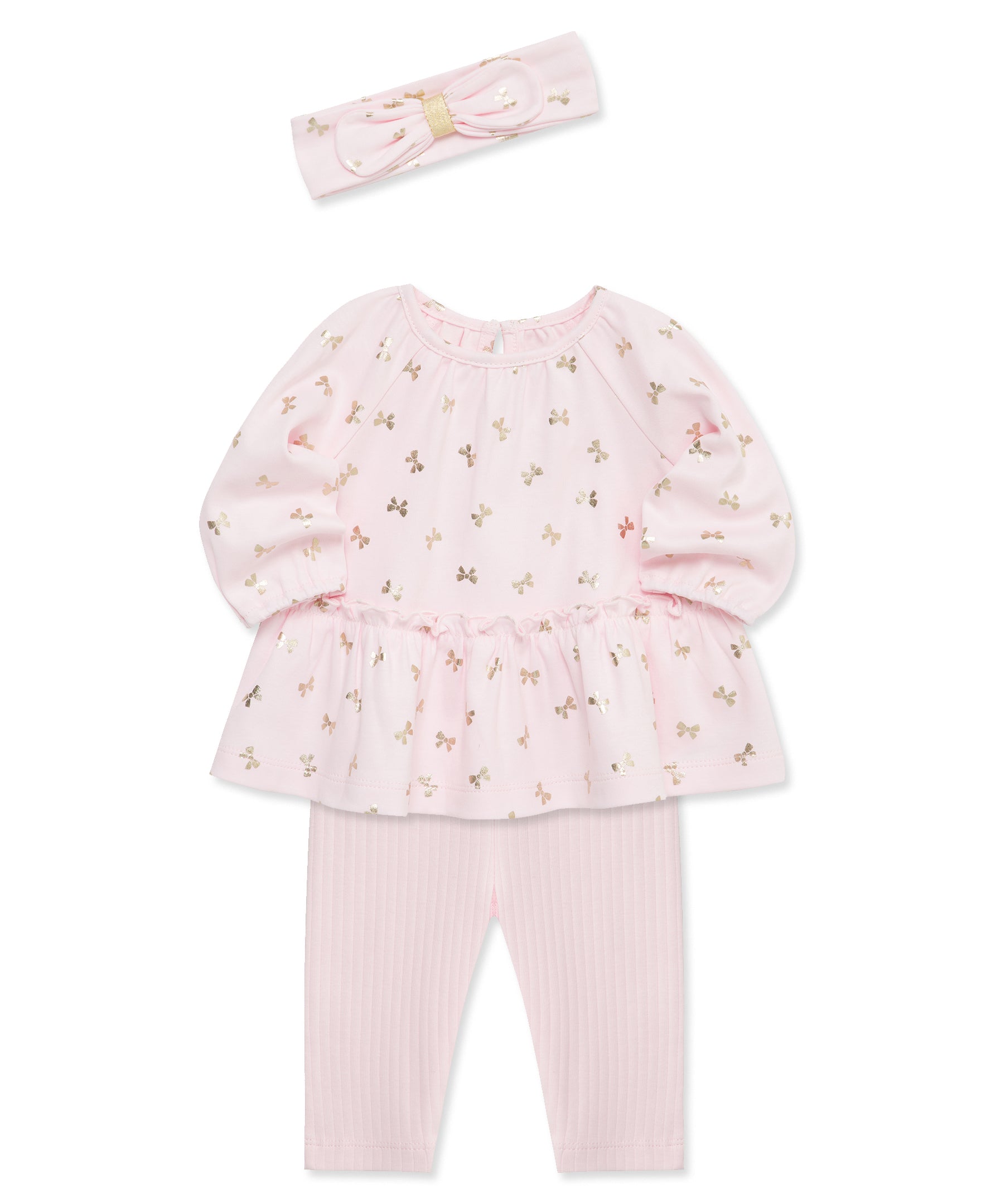 Bow Shine Tunic Set (3M-12M) - Little Me
