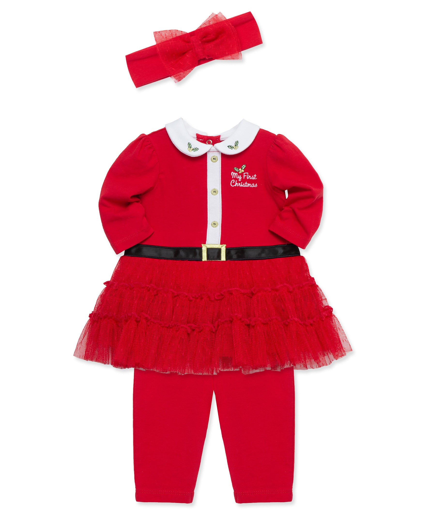 "My First Christmas" Tutu Dress Set (3M-12M) - Little Me