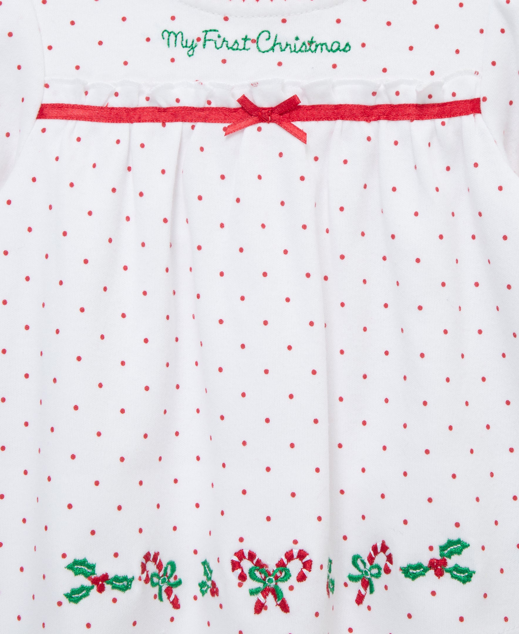 "My First Christmas" Holly Tunic Set (3M-12M) - Little Me