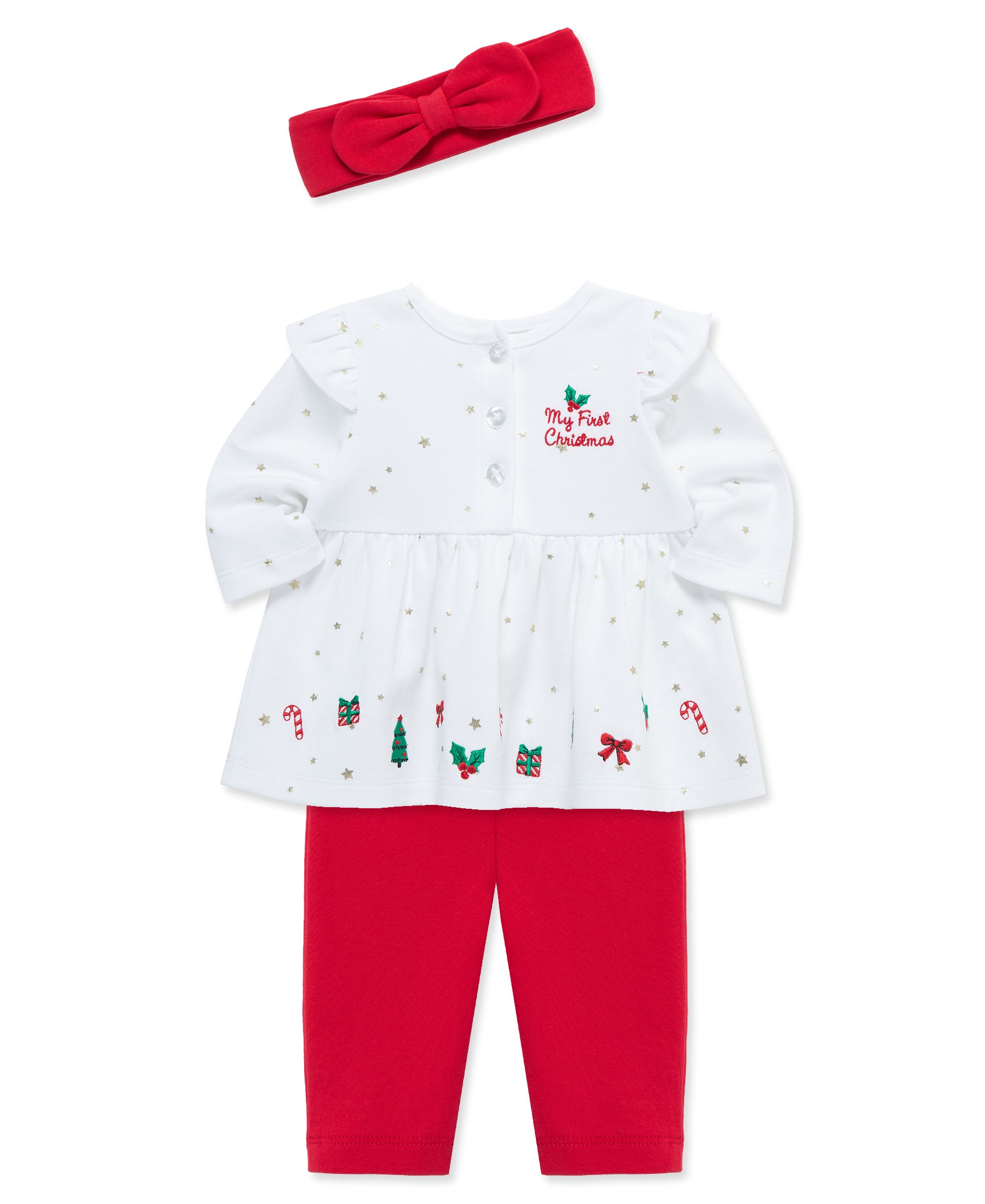 "My First Christmas" Tunic Set (3M-12M) - Little Me